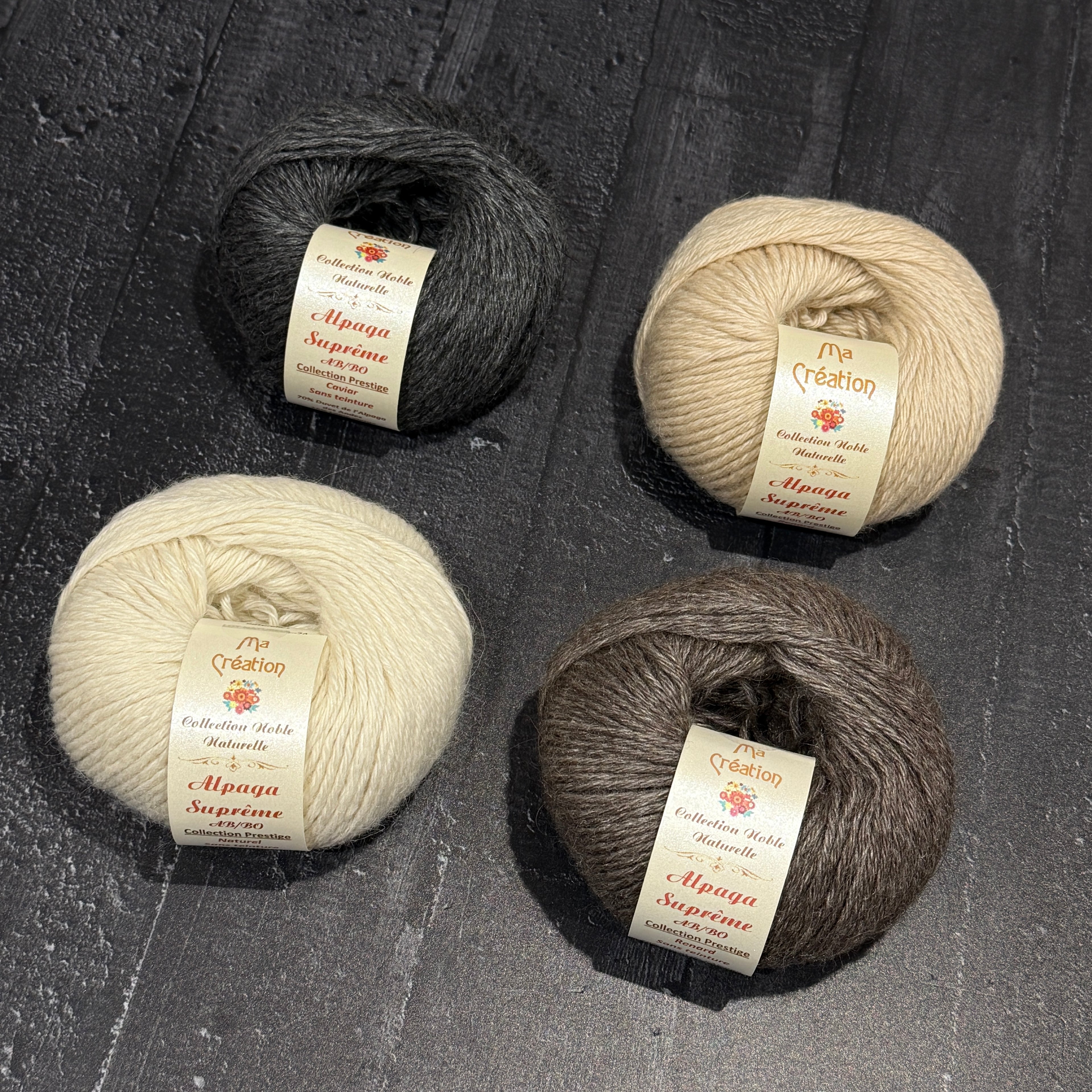 Merveilleux Alpagas de couleurs naturelles sans teinture