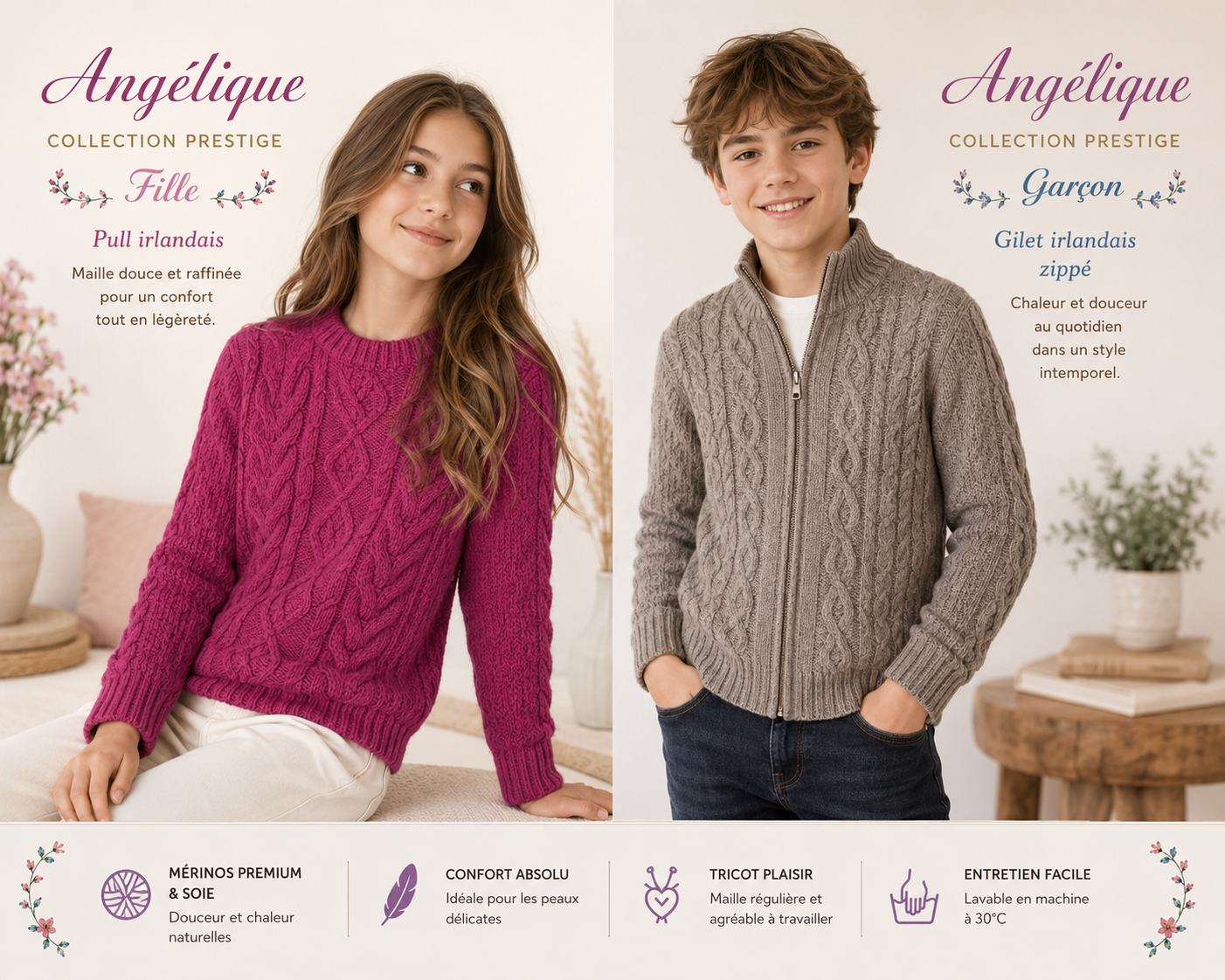 Angélique : Mérinos & Soie