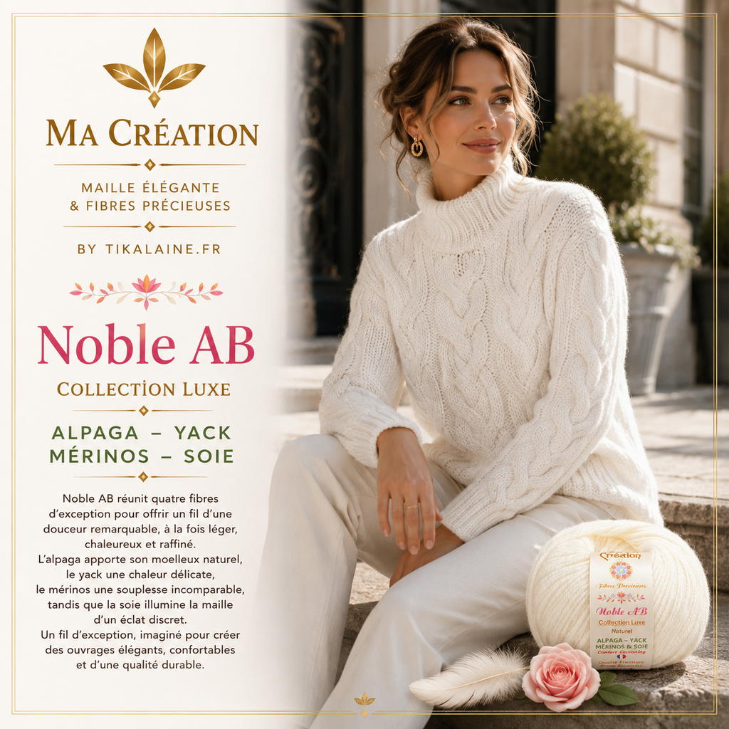 Noble AB : Alpaga, yack, mérinos et soie