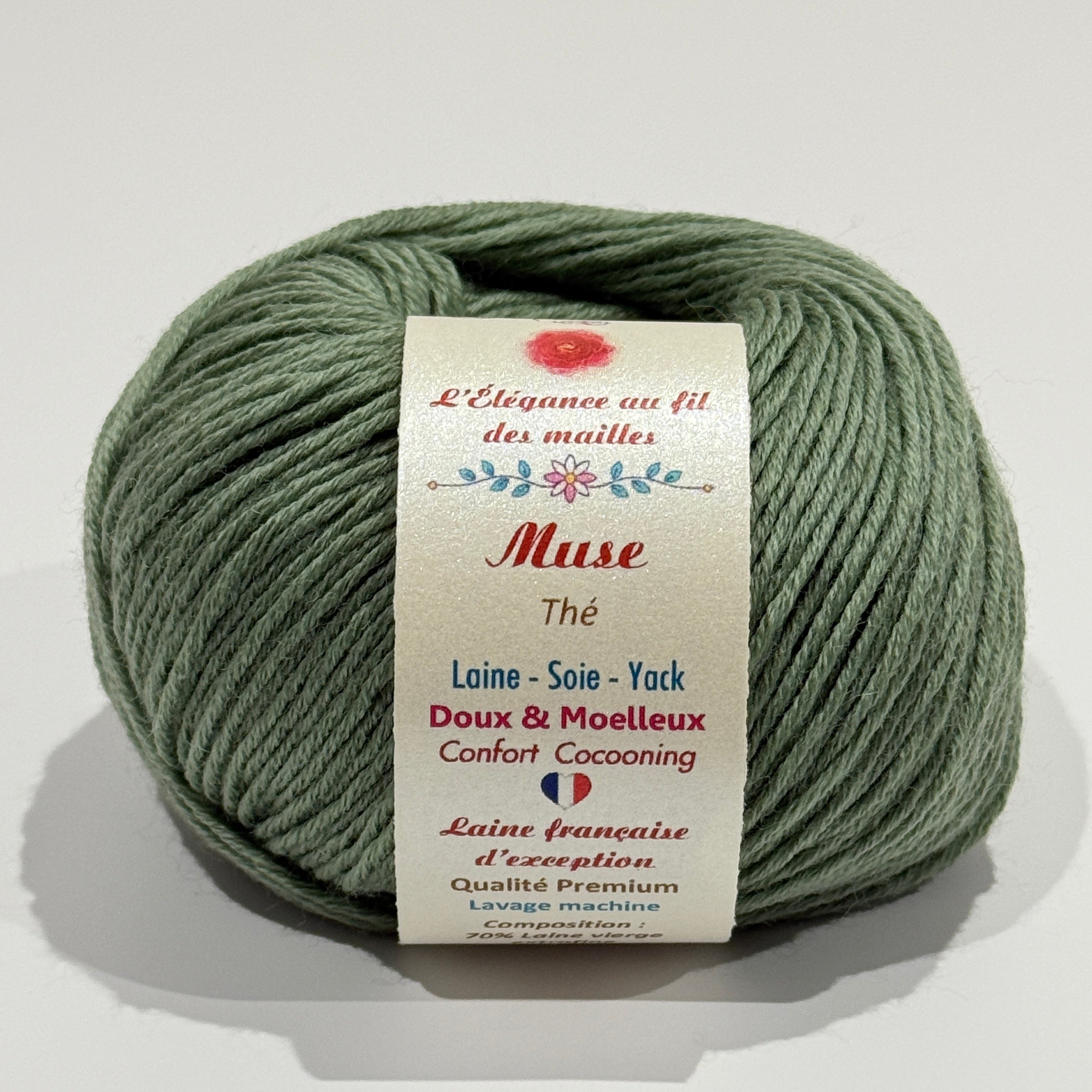 Muse : laine vierge extrafine, soie et yack