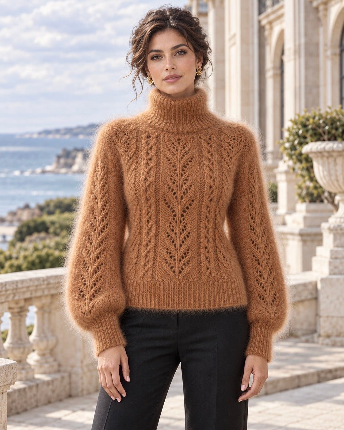 Chameau de Gobi – Duvet de chameau et laine – Terracotta - pelote de 50g 130m - aiguilles ou crochet 4-4,5mm