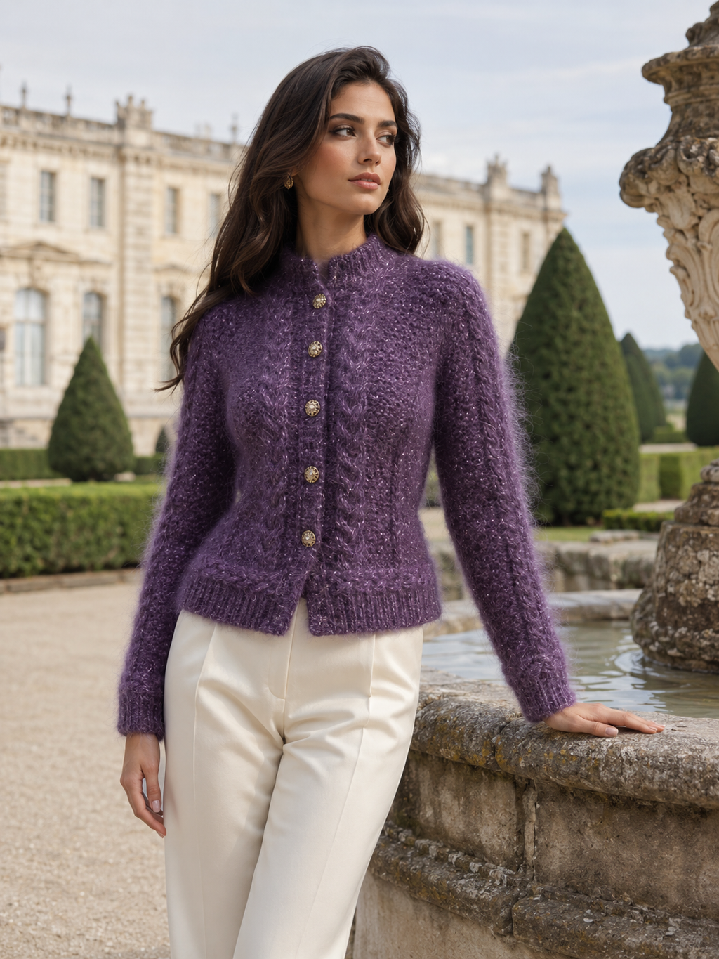 Priscillia : mohair, laine et lurex
