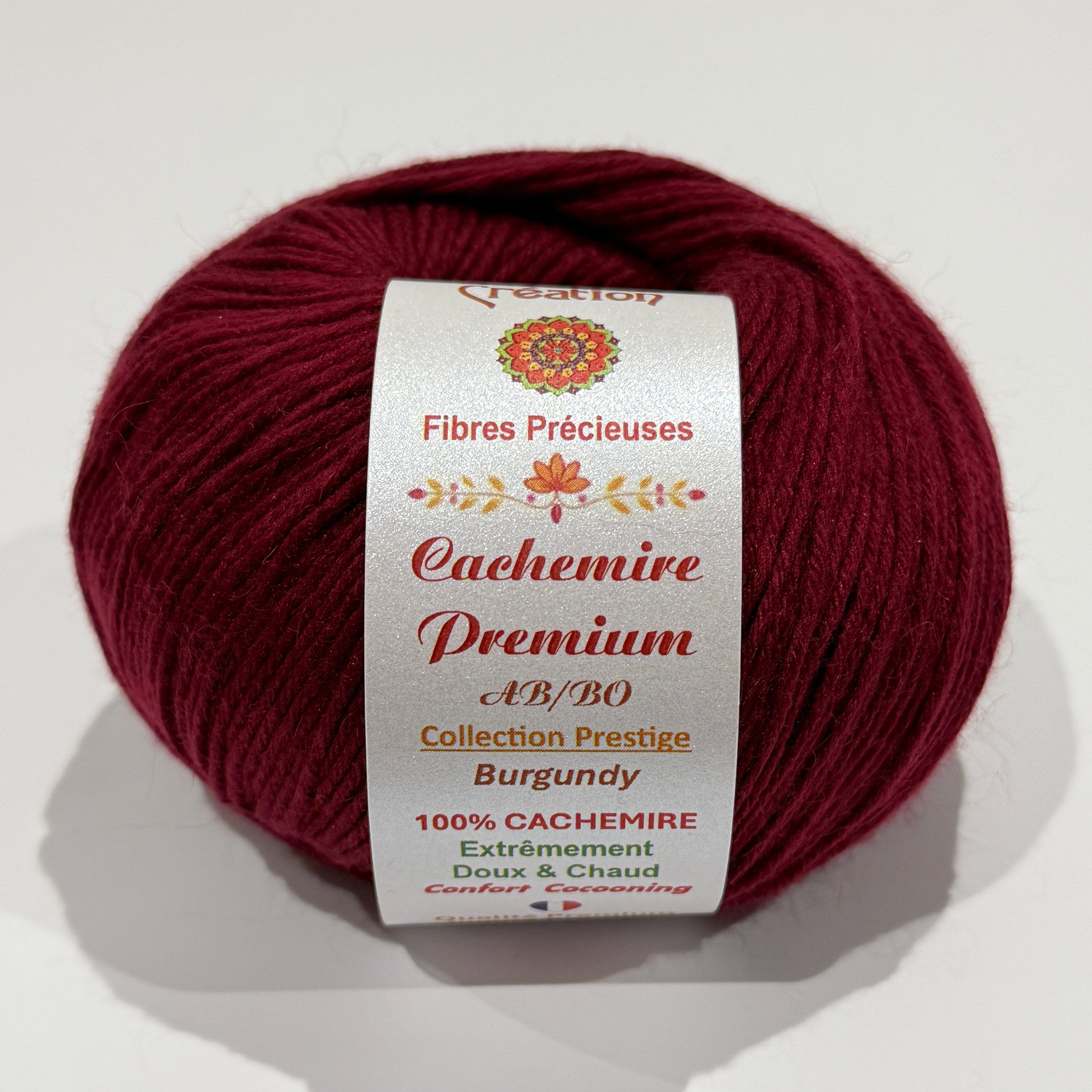 100% Cachemire Premium pelote de 50g 220m - aiguilles 3,5-4 mm