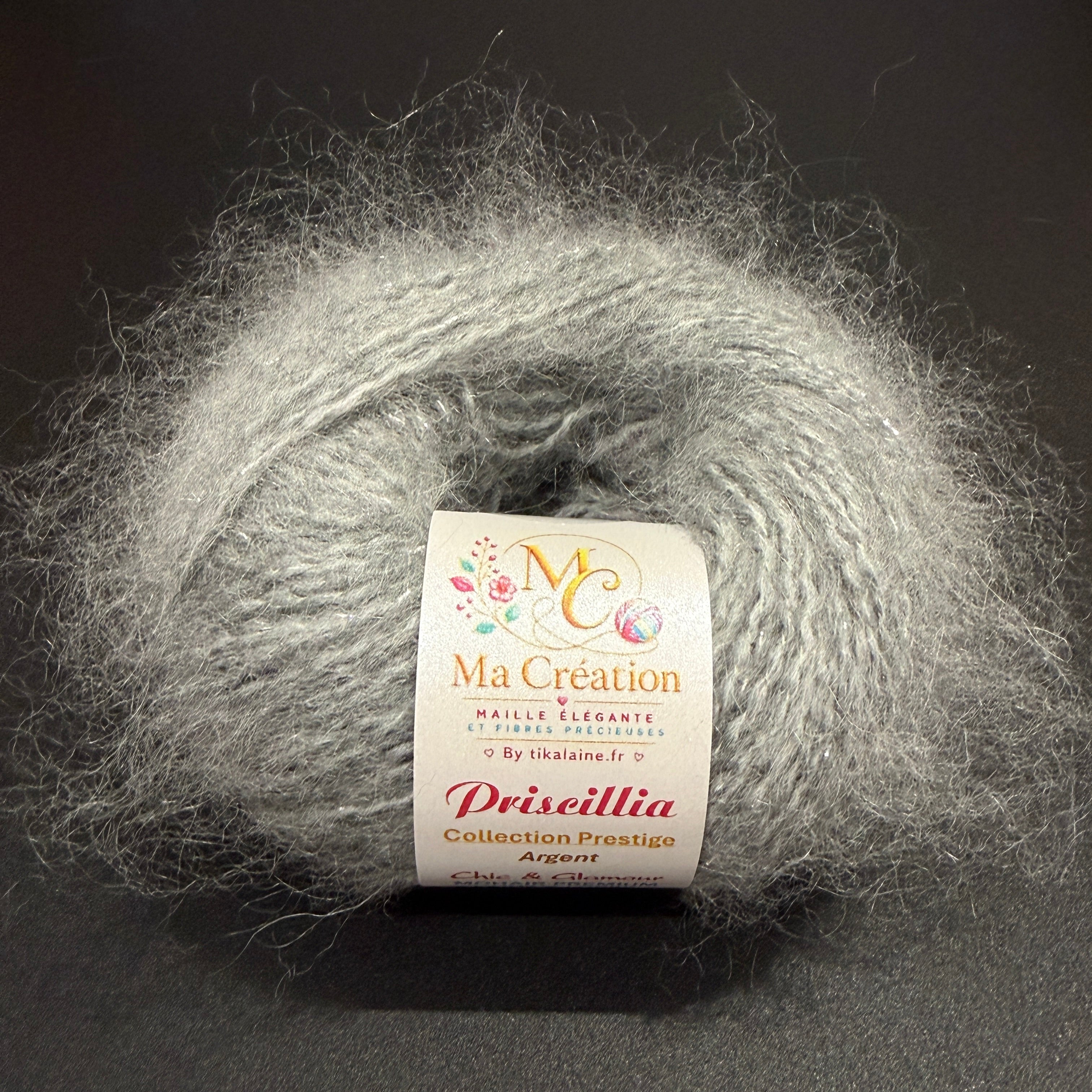 Priscillia : mohair, laine et lurex