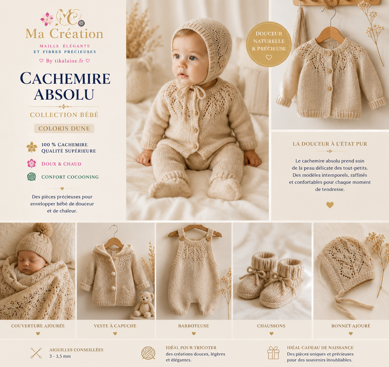 Cachemire Absolu : 100% cachemire