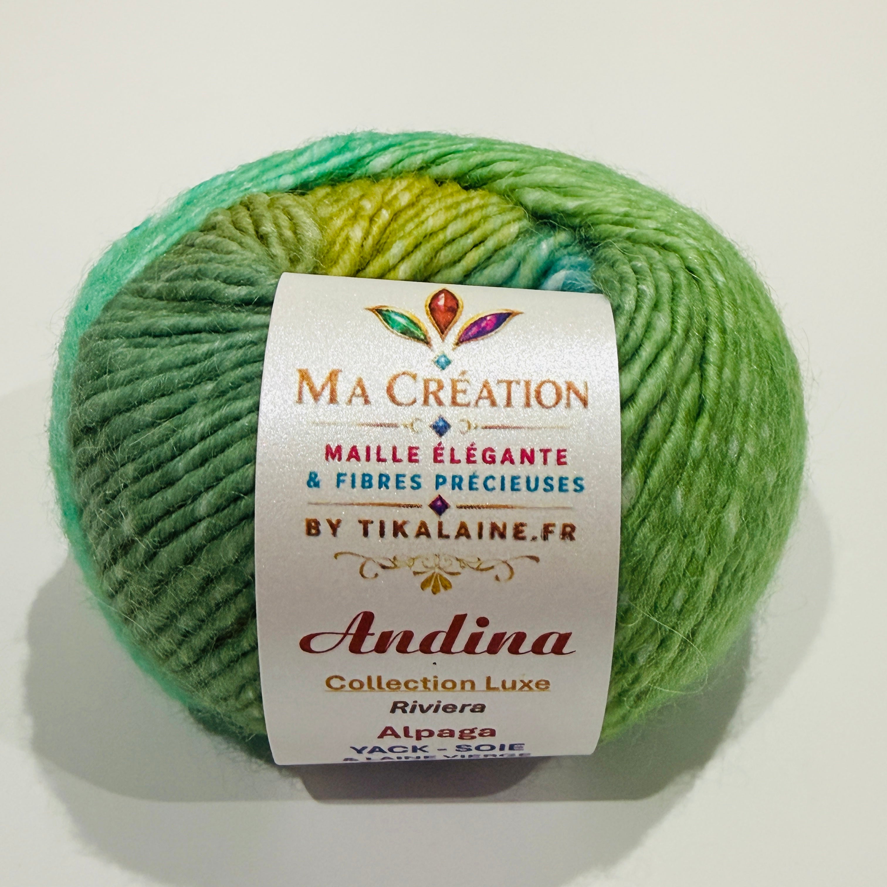 Andina : Alpaga, Yack, Soie et Laine vierge