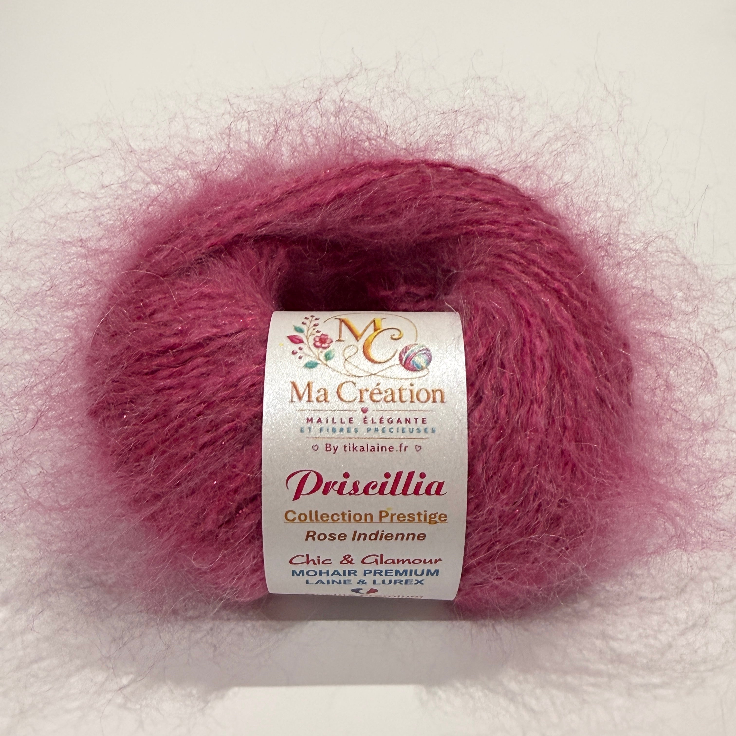 Priscillia : mohair, laine et lurex