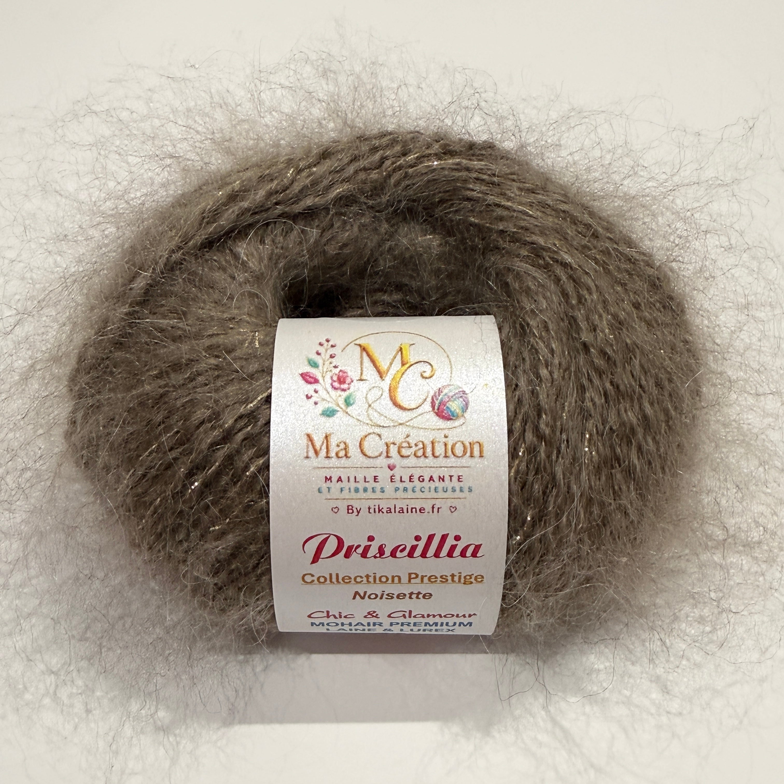 Priscillia : mohair, laine et lurex