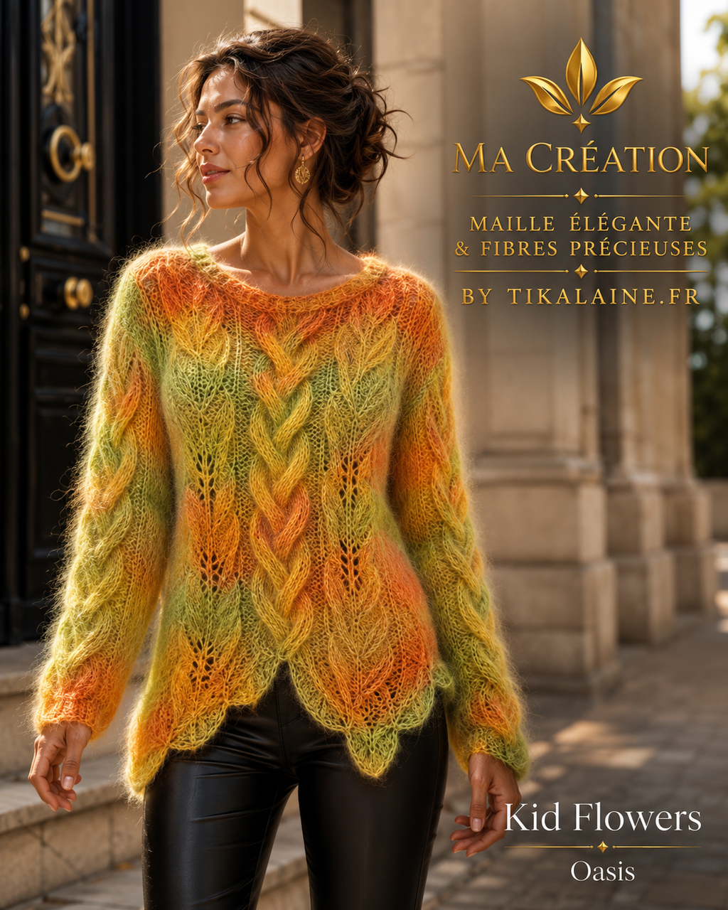 Kid Flowers : Kid Mohair et Soie