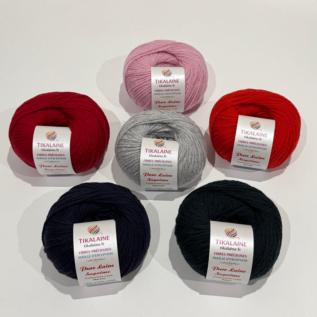 Pure laine Suprême : 100% laine vierge extra fine