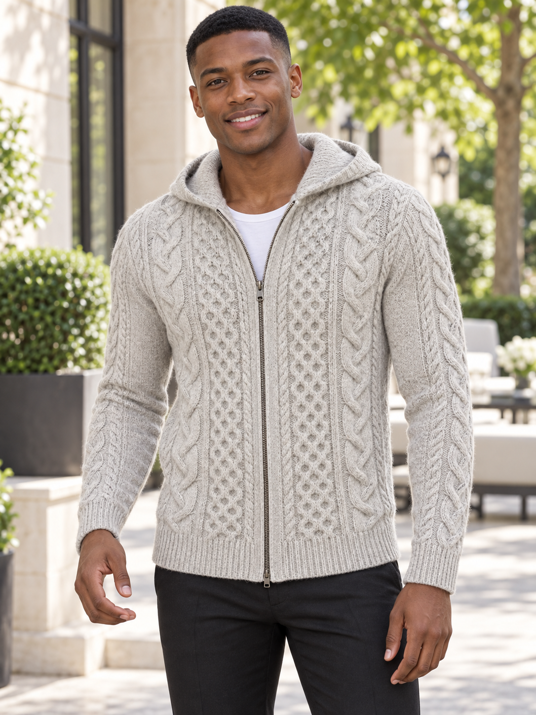 100%Cachemire Premium : Cône de 500g/2200m aiguilles/crochet 3,5-4mm