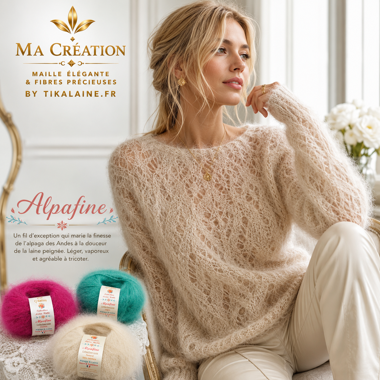 Alpafine : alpaga et laine