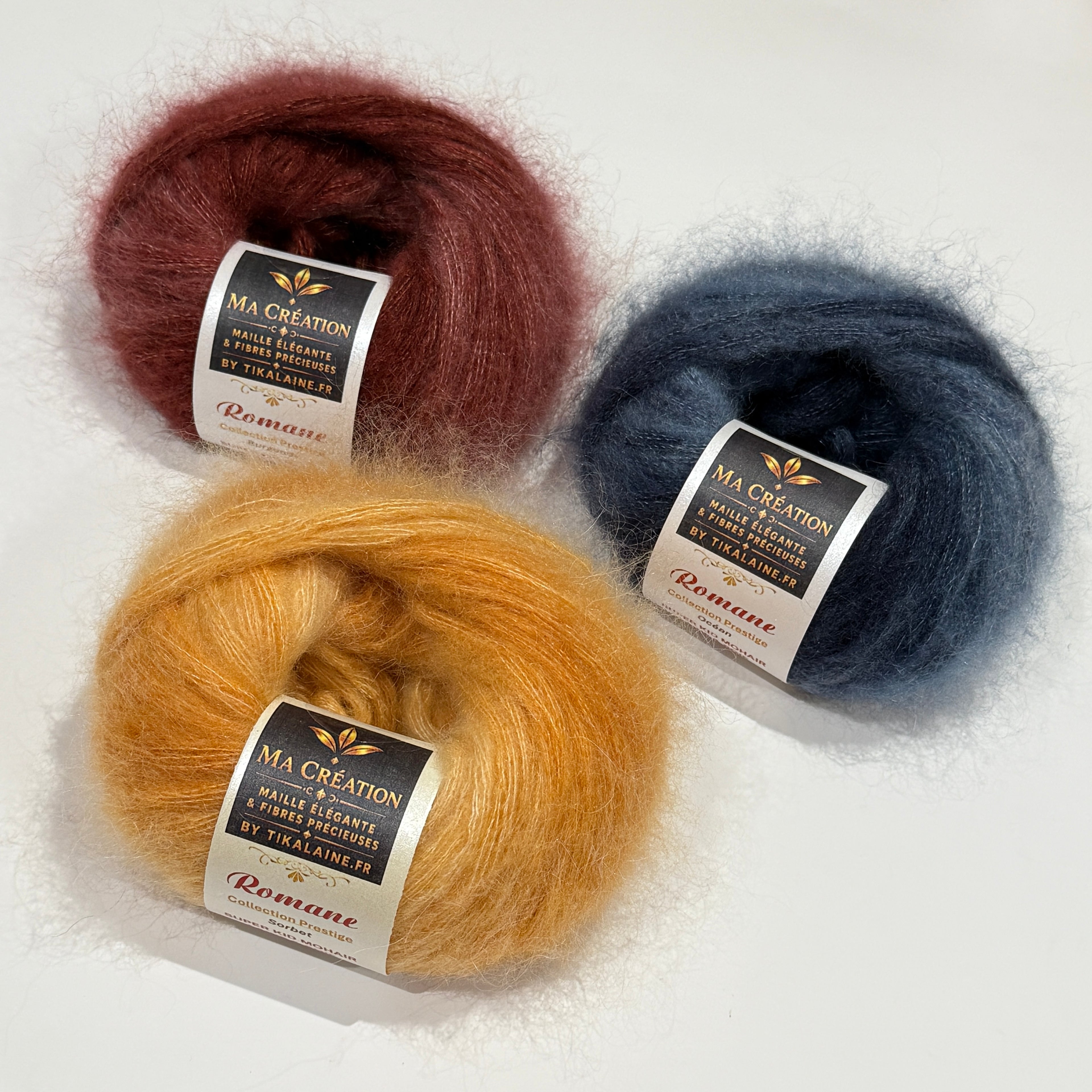 Romane : Super Kid Mohair • Soie • Laine peignée