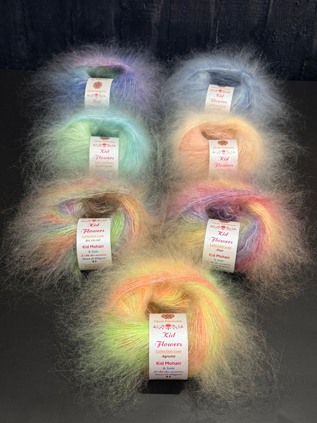 Kid Flowers : Kid Mohair et Soie