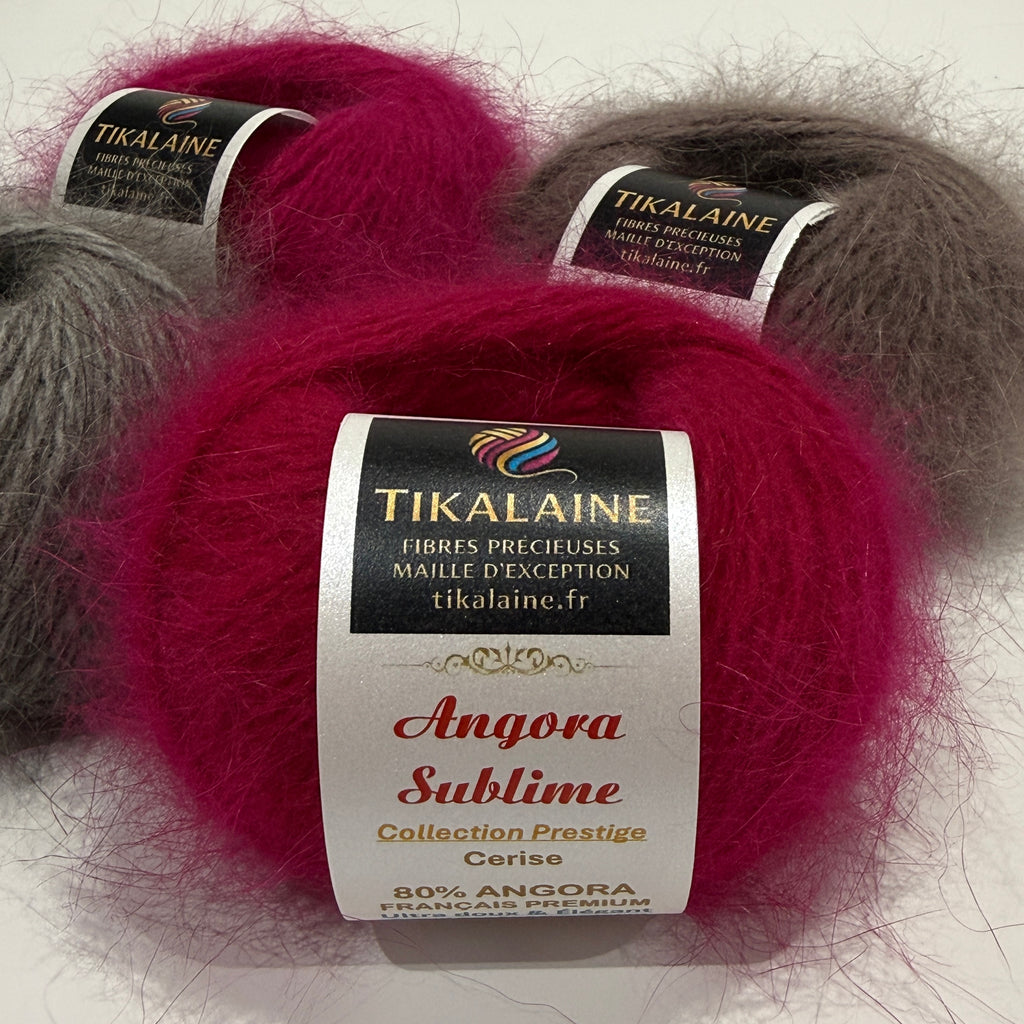 Angora Sublime : 80% Angora Français Premium & 20% Mérinos extrafin