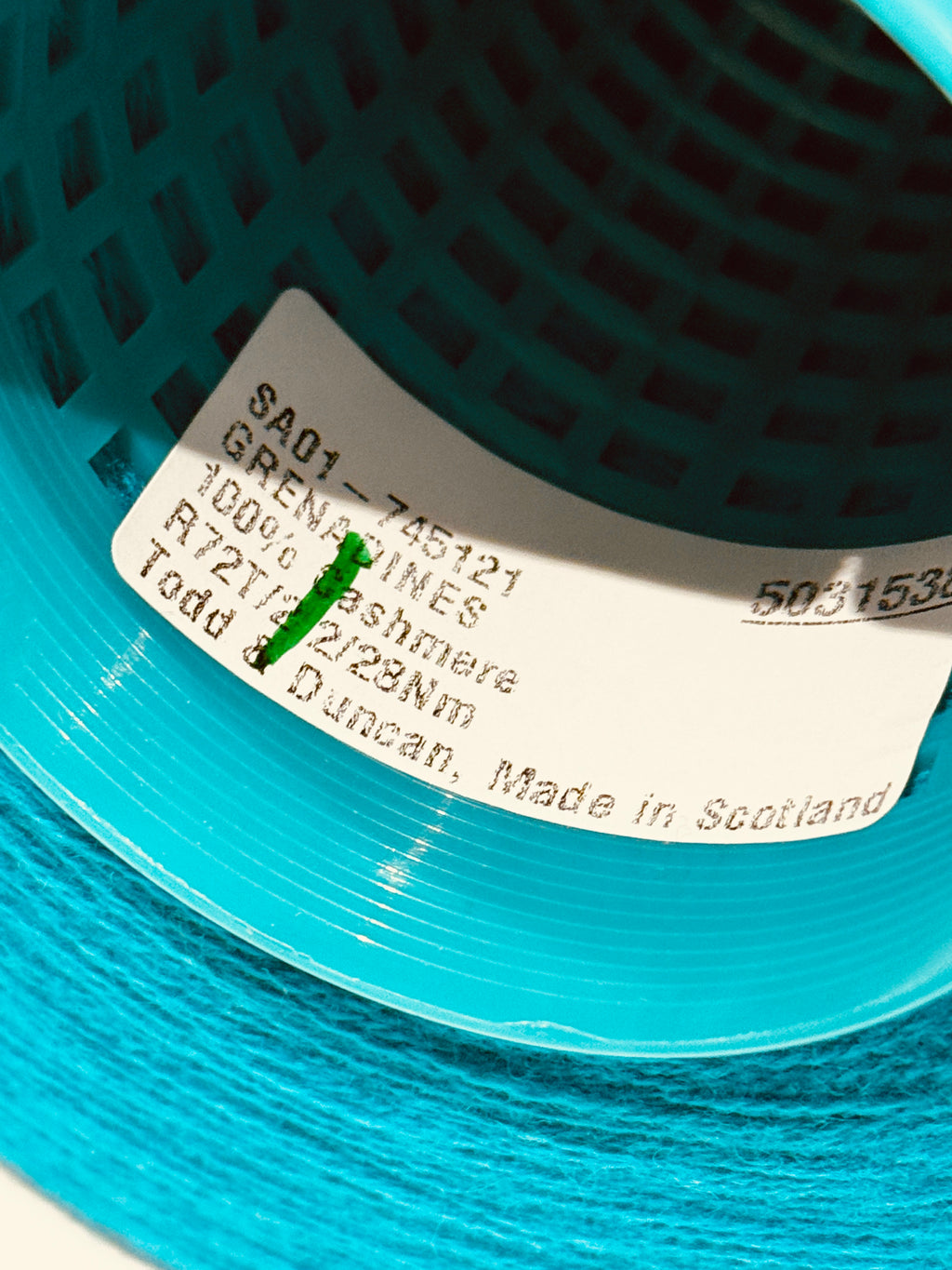 100% Cachemire Todd & Duncan : turquoise