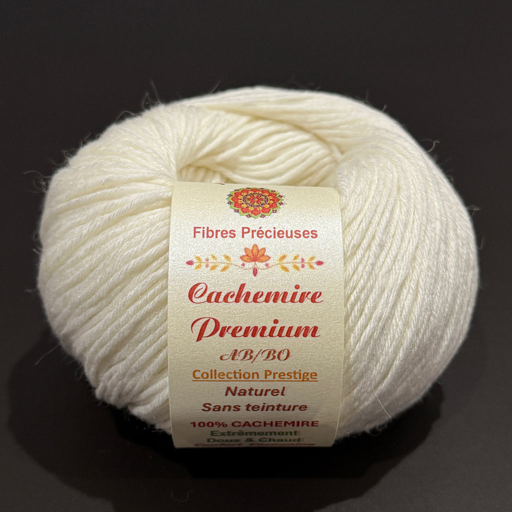 100% Cachemire Premium pelote de 50g 220m - aiguilles 3,5-4 mm