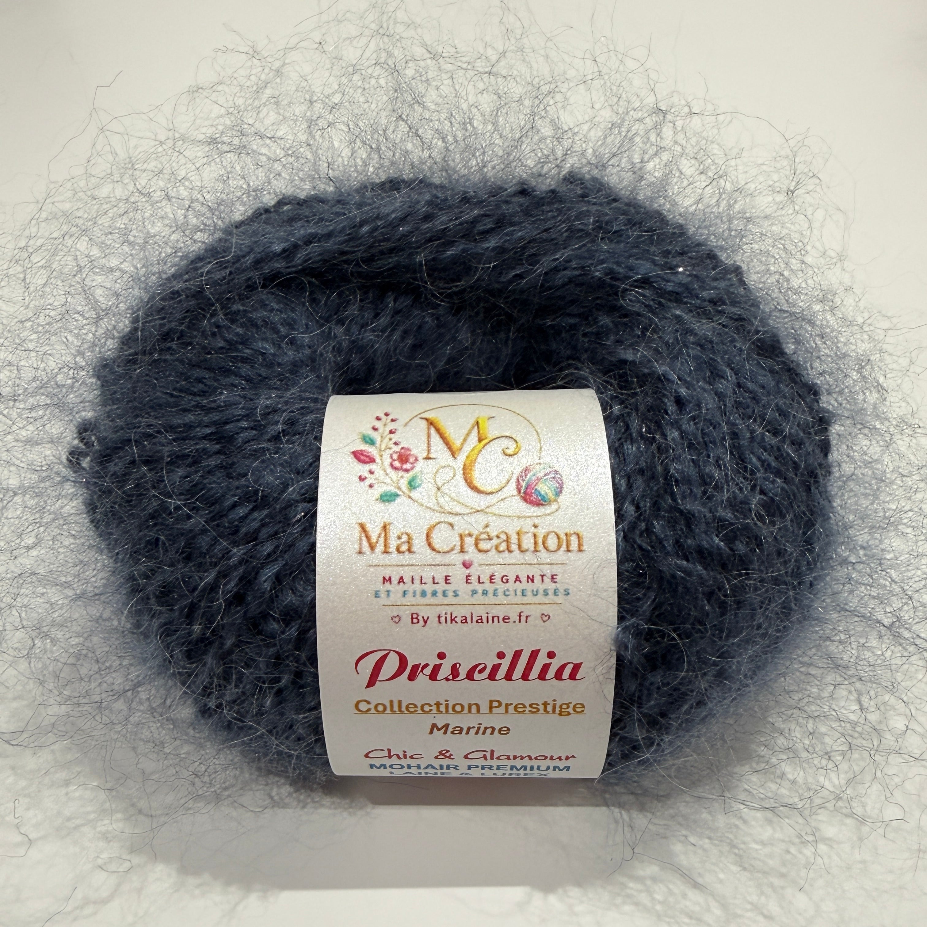 Priscillia : mohair, laine et lurex