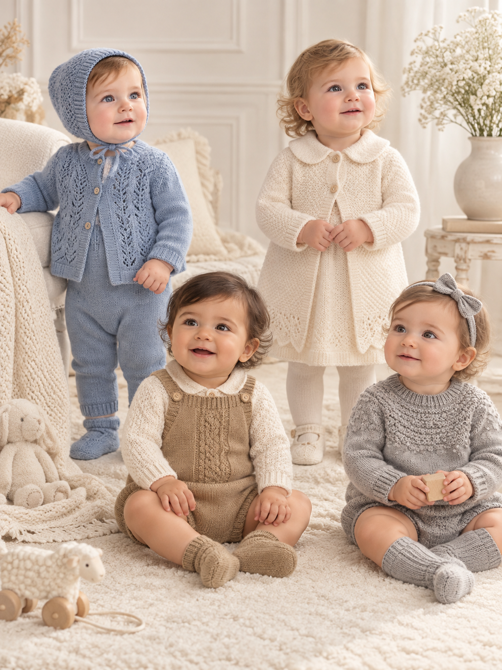 100%Cachemire Premium : Cône de 500g/2200m aiguilles/crochet 3,5-4mm