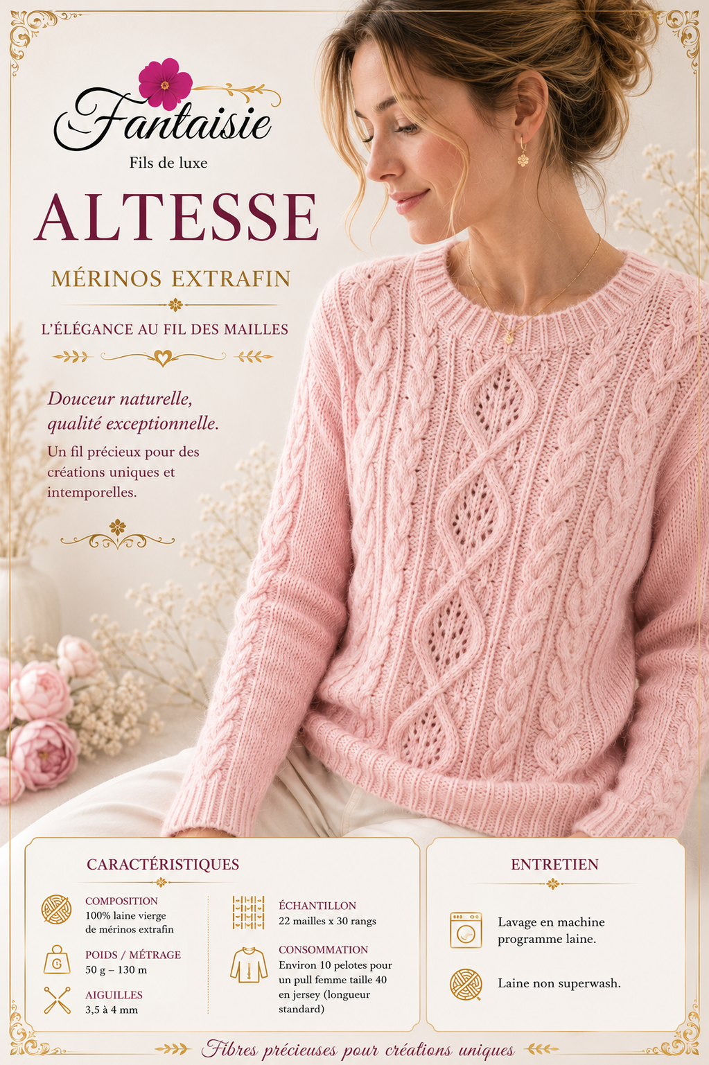 100 % Mérinos Extrafin Altesse