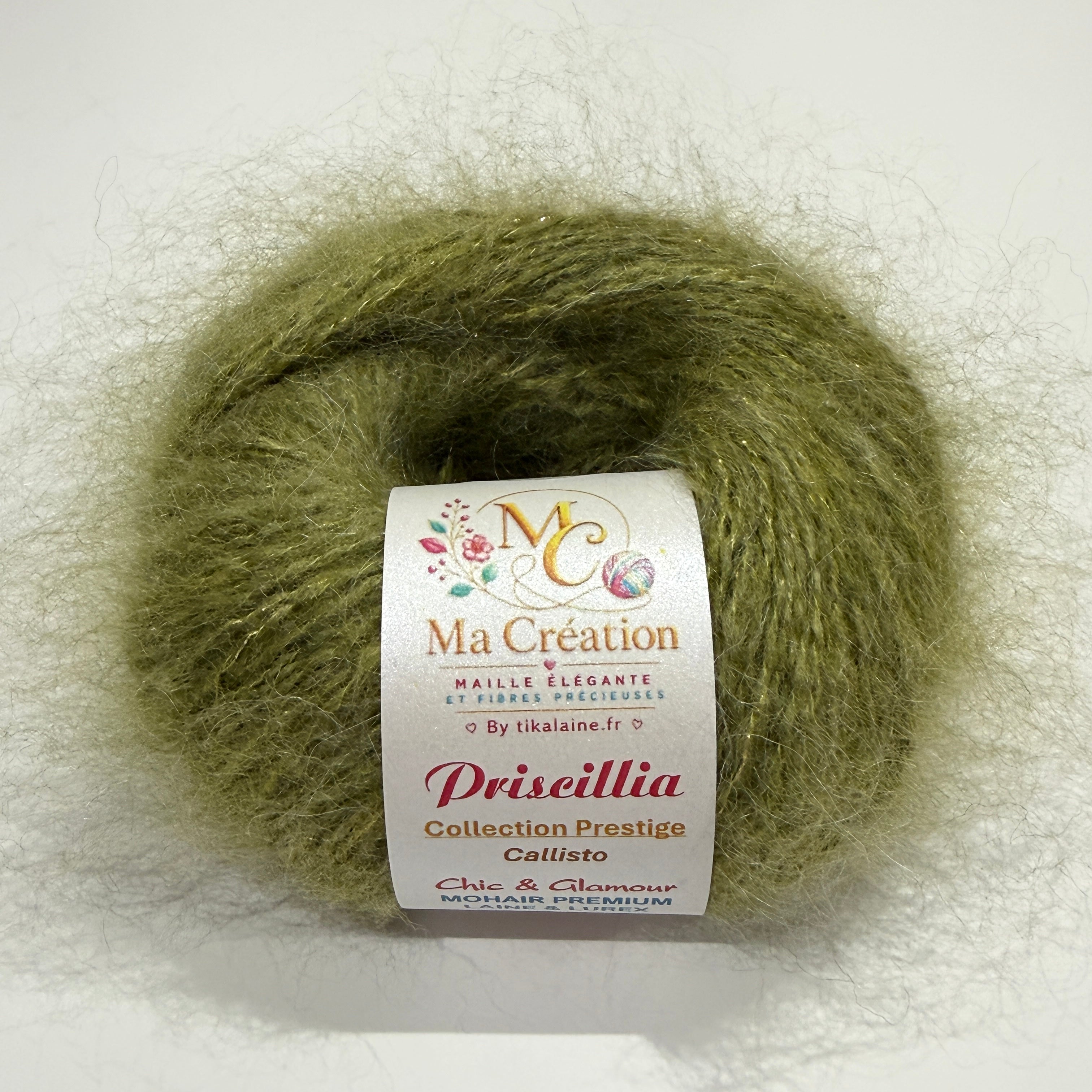 Priscillia : mohair, laine et lurex