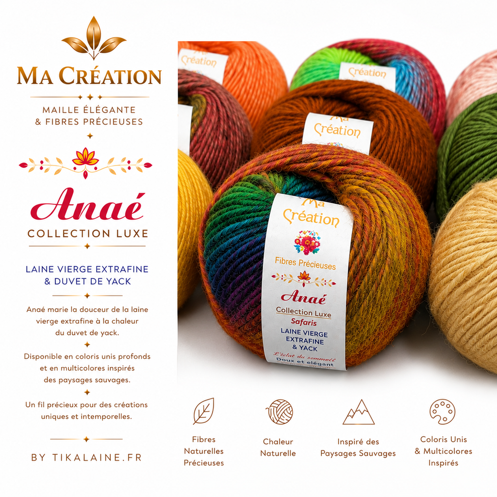 Anaé : laine vierge extrafine et yack