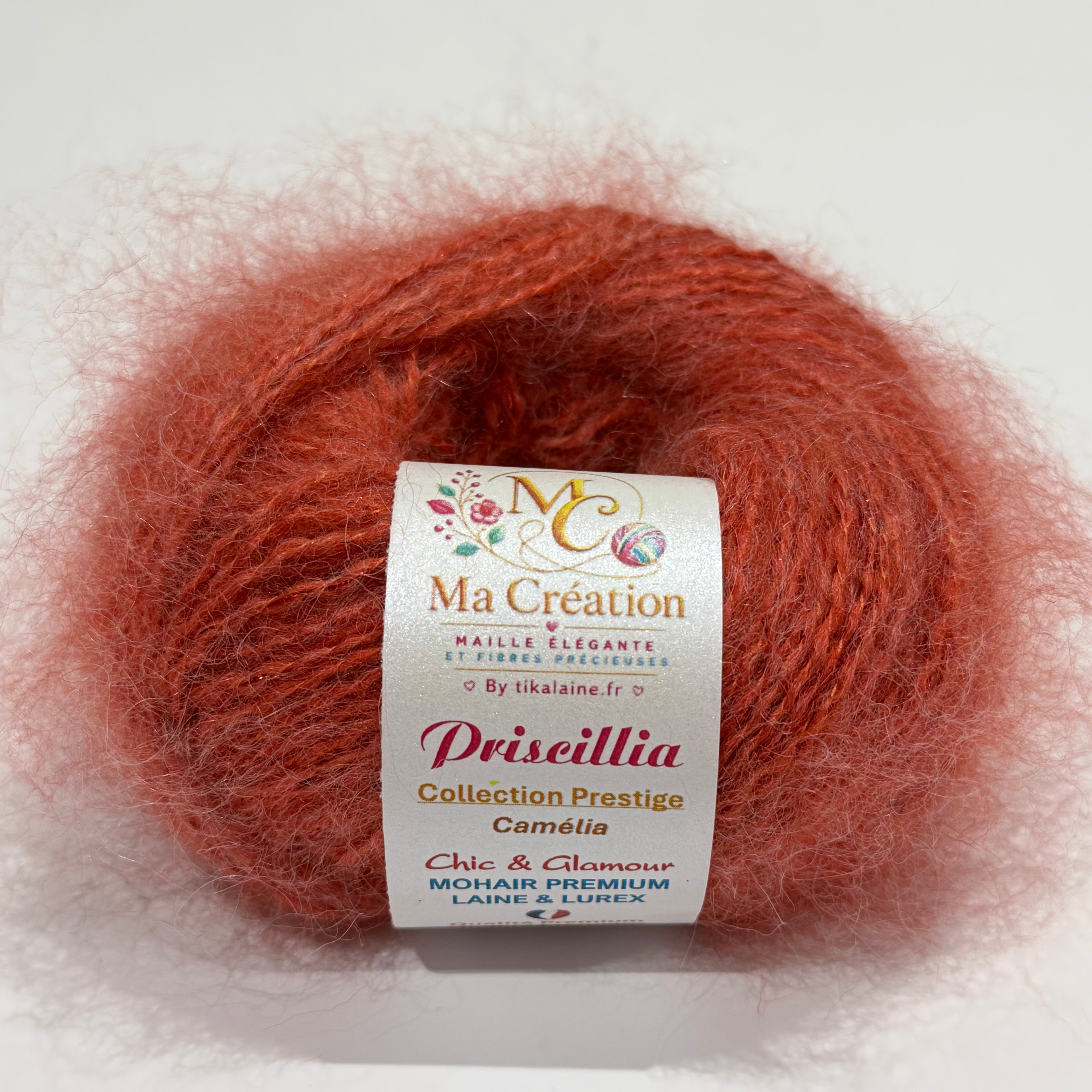 Priscillia : mohair, laine et lurex
