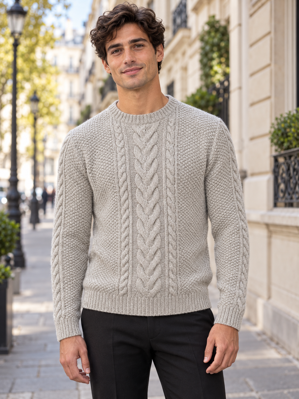 100%Cachemire Premium : Cône de 500g/2200m aiguilles/crochet 3,5-4mm