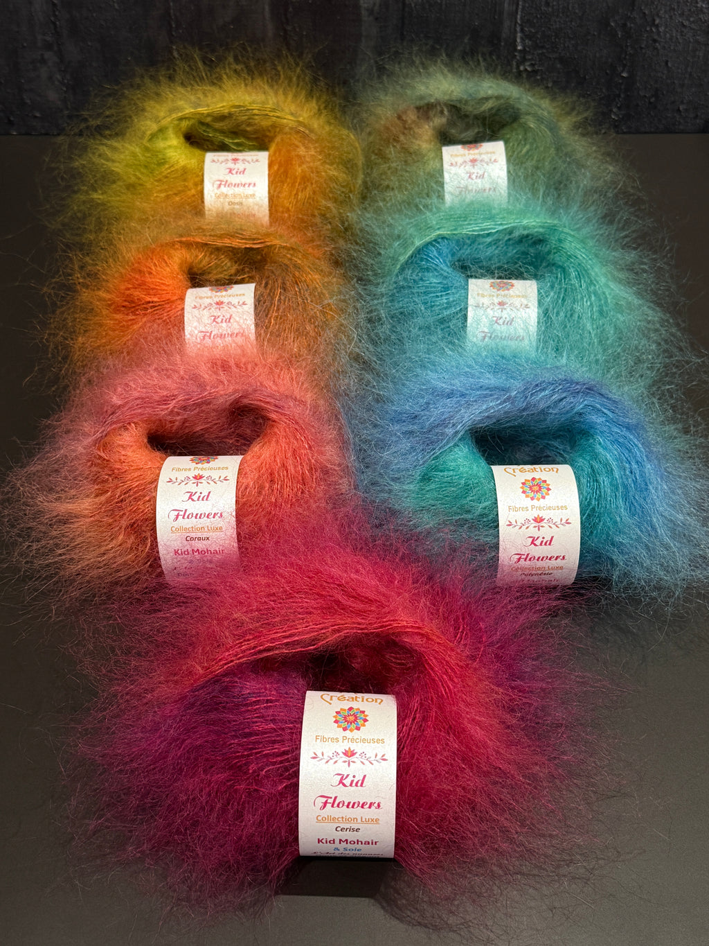 Kid Flowers : Kid Mohair et Soie