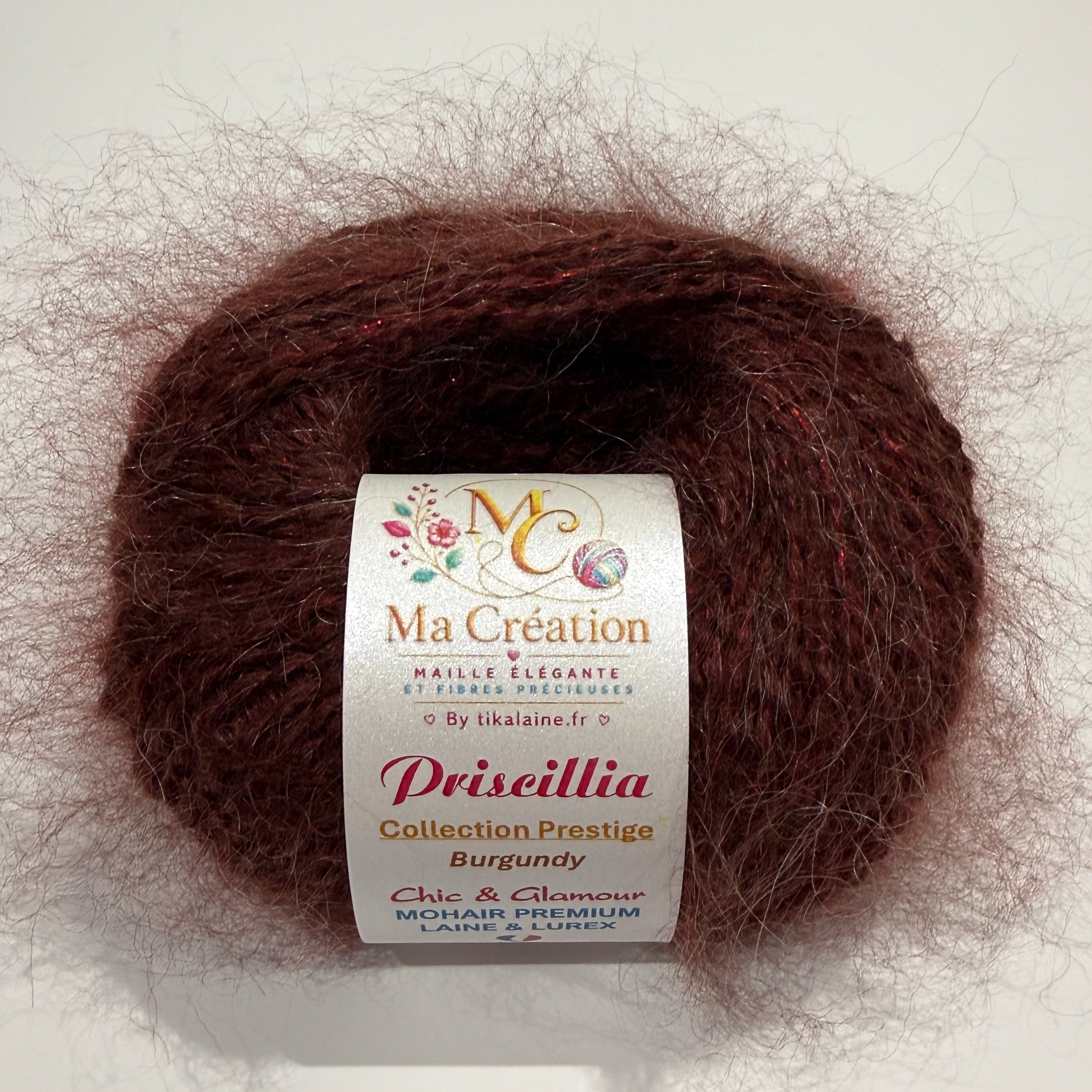 Priscillia : mohair, laine et lurex