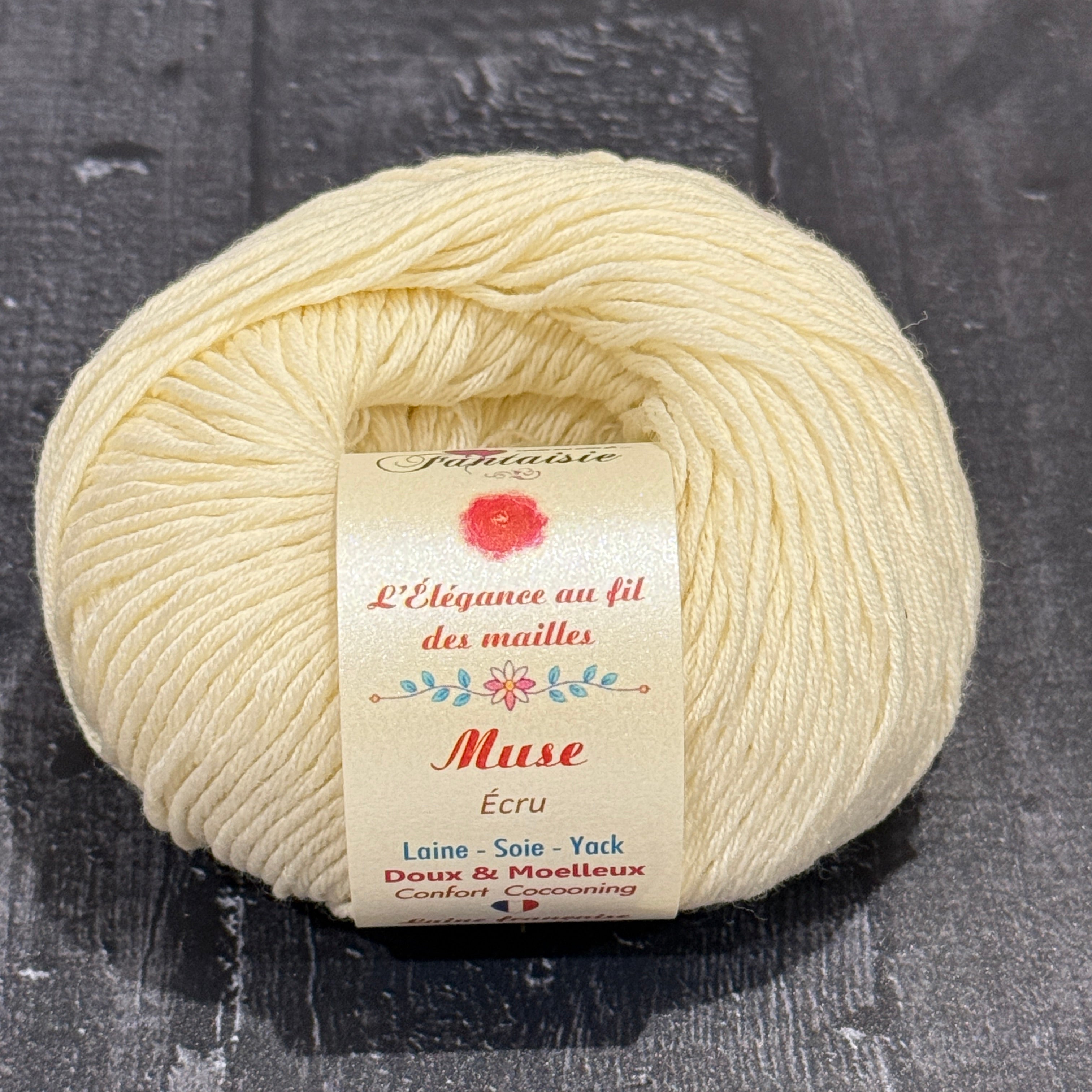 Muse : laine vierge extrafine, soie et yack