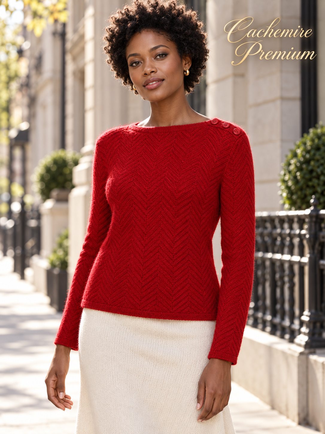 100%Cachemire Premium : Cône de 500g/2200m aiguilles/crochet 3,5-4mm