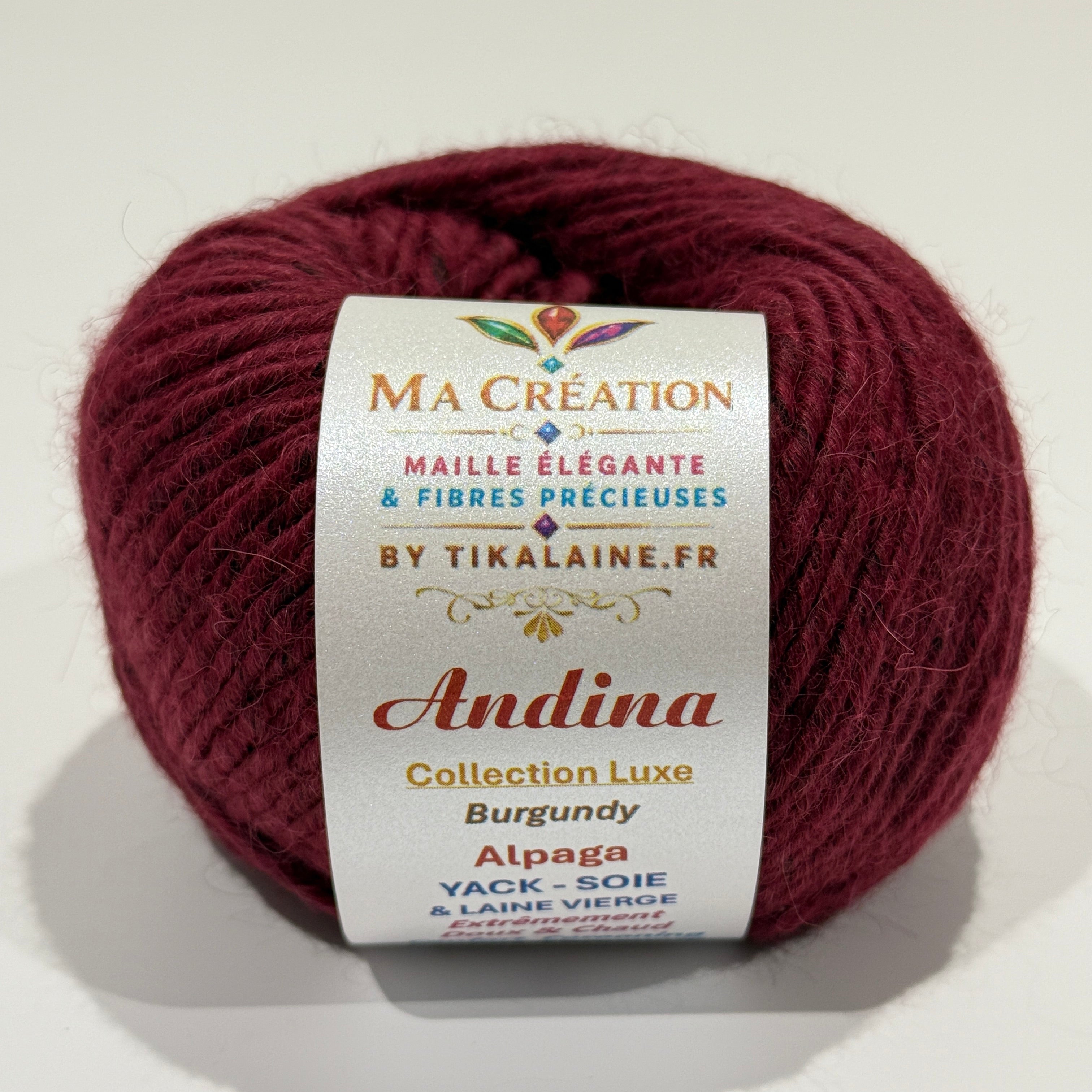 Andina : Alpaga, Yack, Soie et Laine vierge