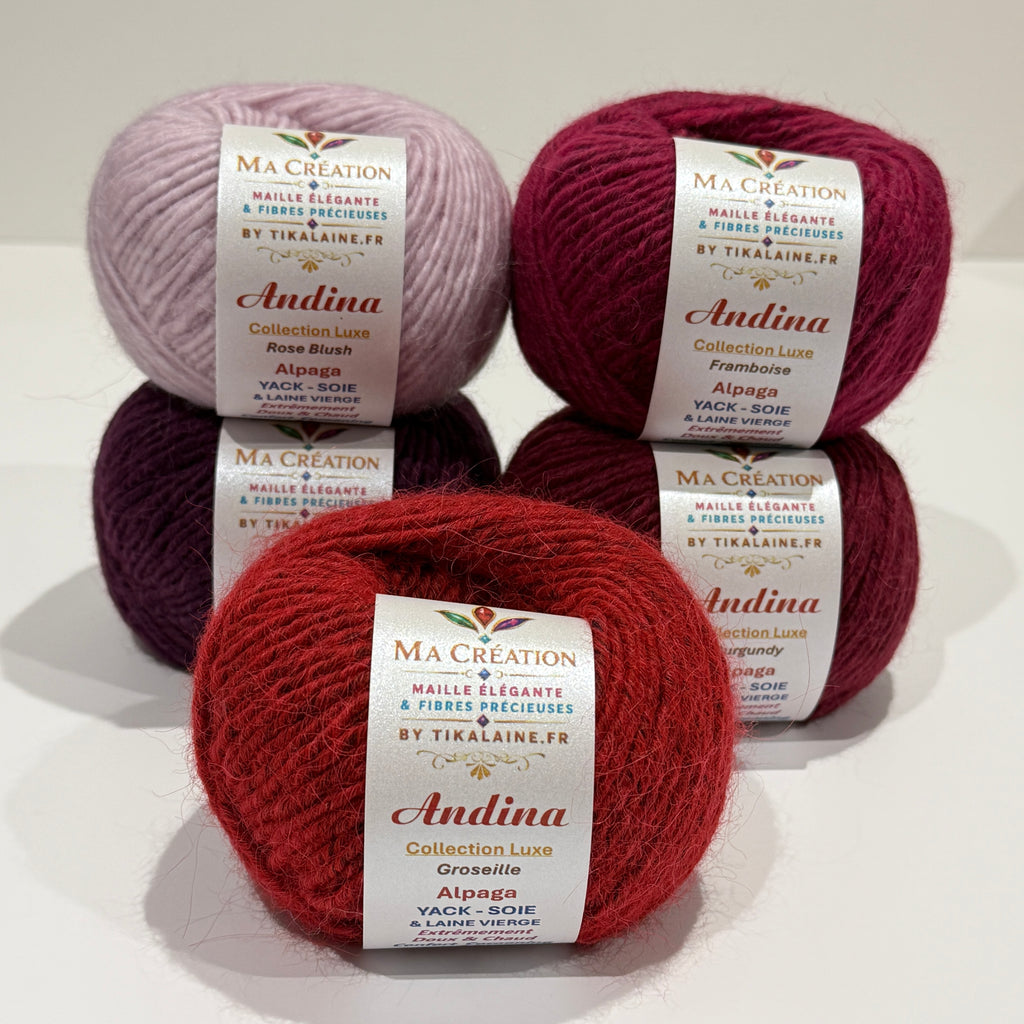 Andina : Alpaga, Yack, Soie et Laine vierge