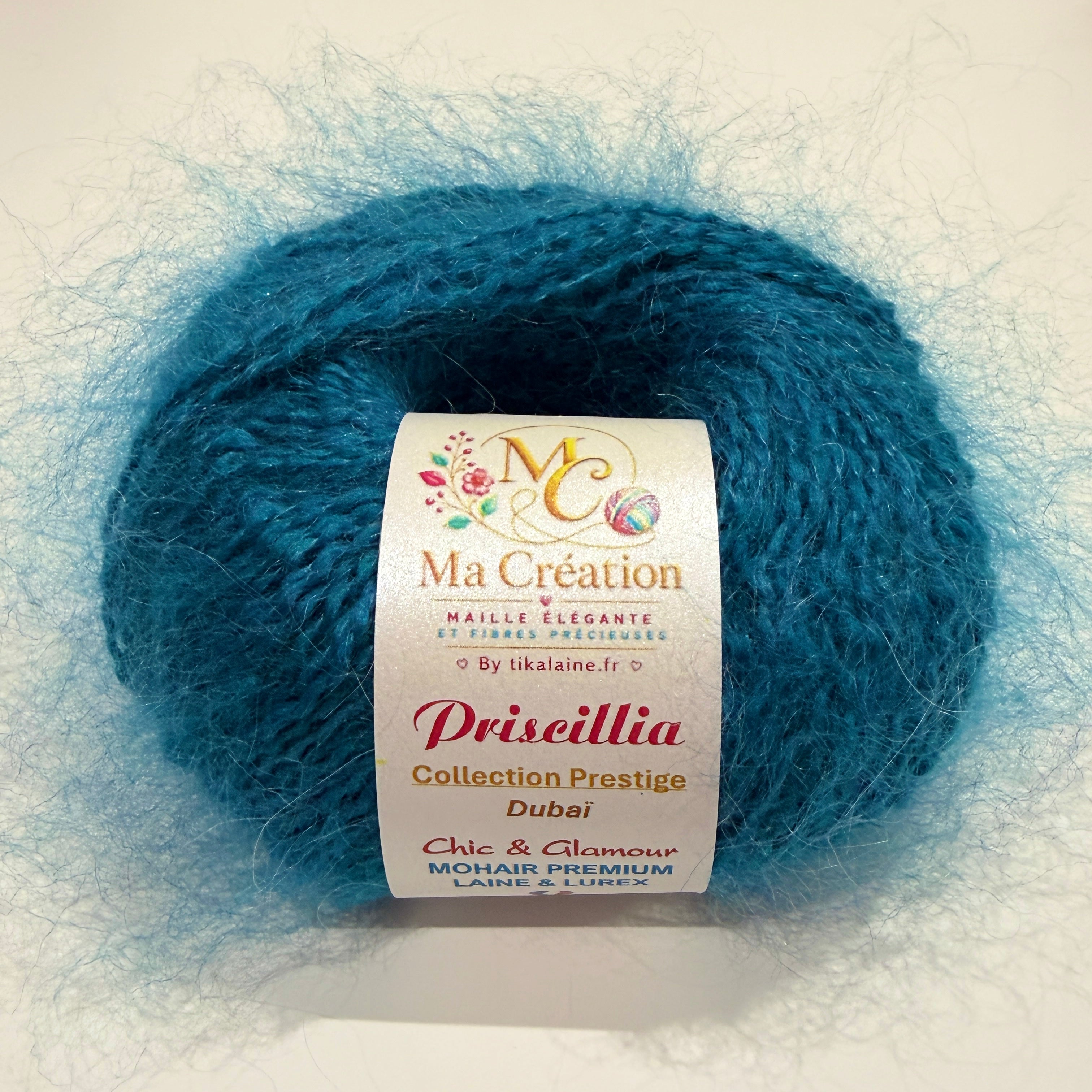 Priscillia : mohair, laine et lurex