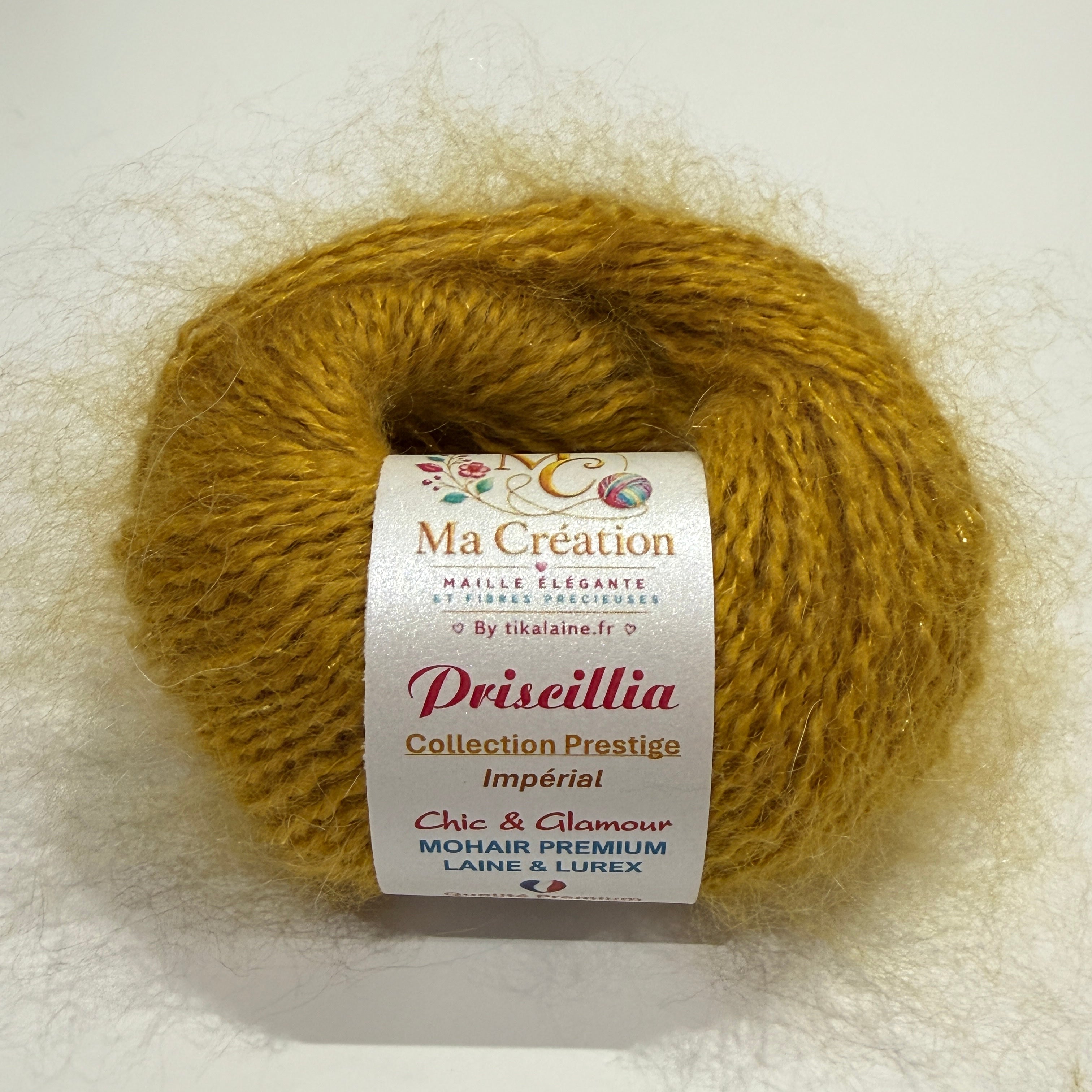 Priscillia : mohair, laine et lurex