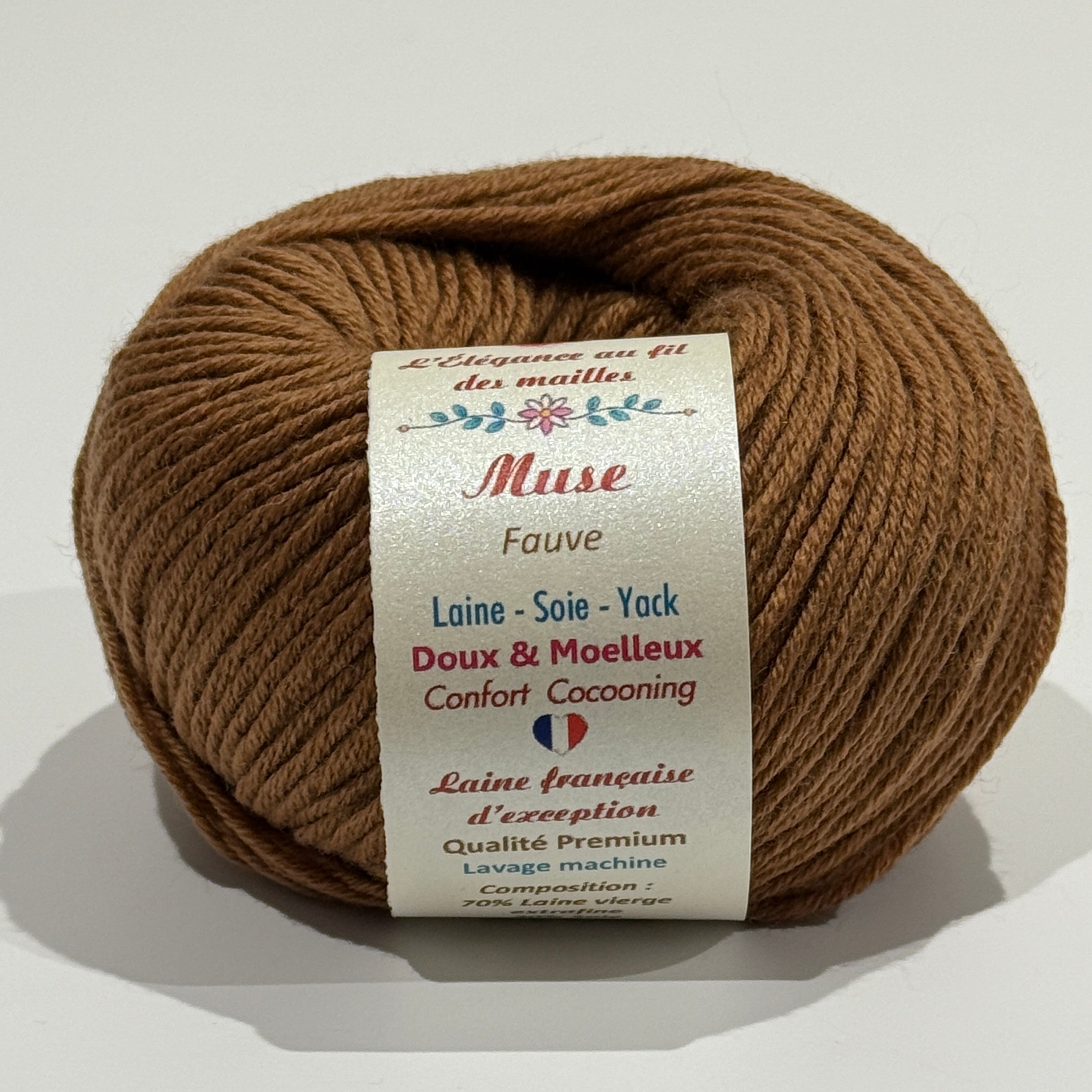 Muse : laine vierge extrafine, soie et yack