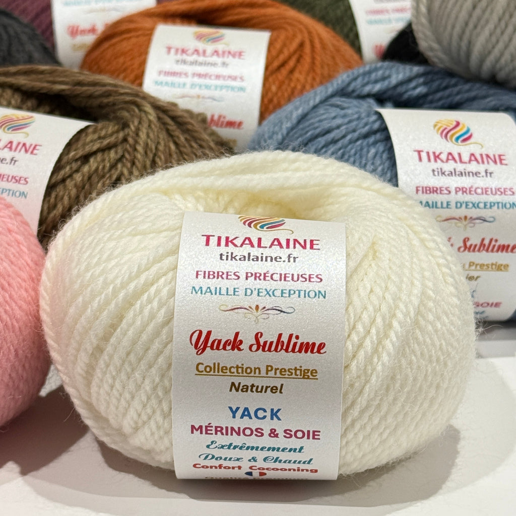 YACK SUBLIME – DUVET DE YACK, MÉRINOS EXTRAFIN & SOIE