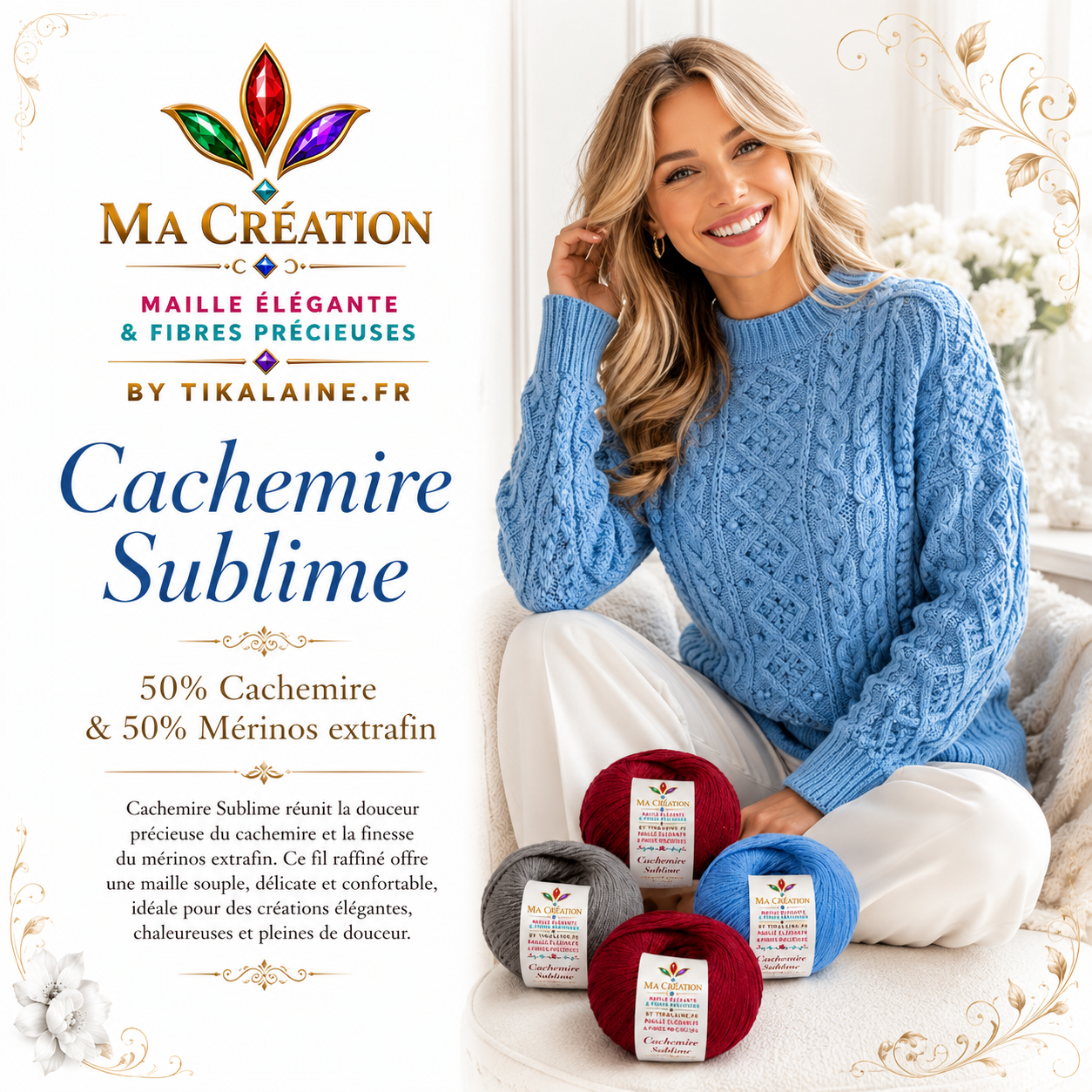 Cachemire Sublime : cachemire et mérinos