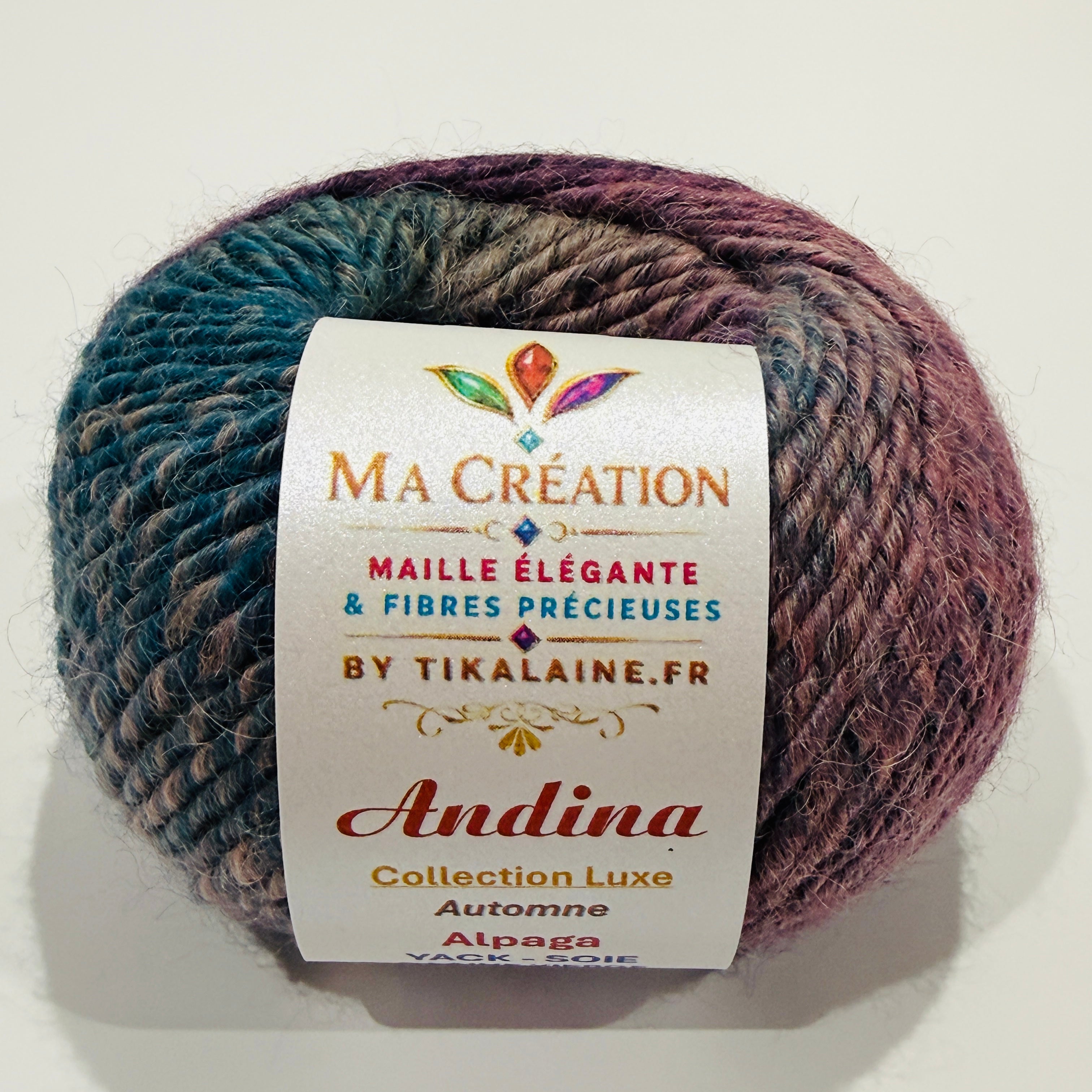 Andina : Alpaga, Yack, Soie et Laine vierge