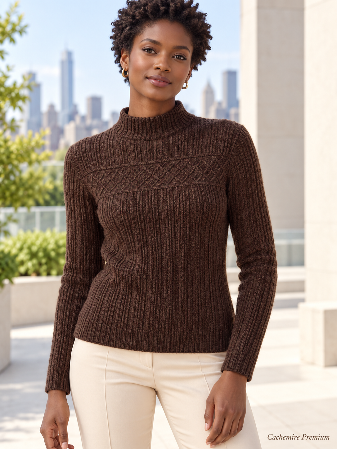100%Cachemire Premium : Cône de 500g/2200m aiguilles/crochet 3,5-4mm