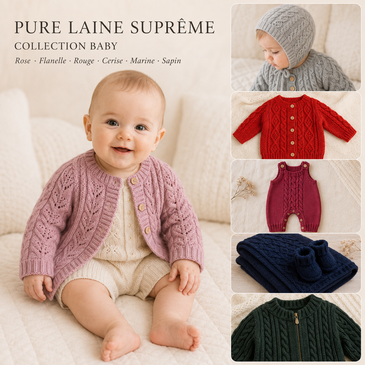 Pure laine Suprême : 100% laine vierge extra fine
