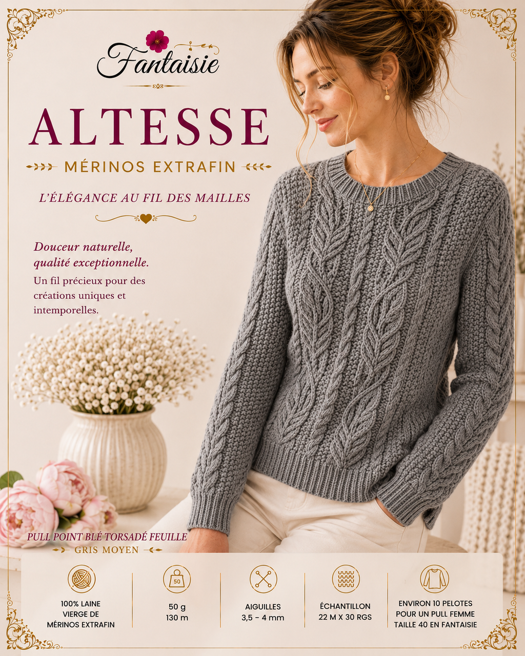 100 % Mérinos Extrafin Altesse