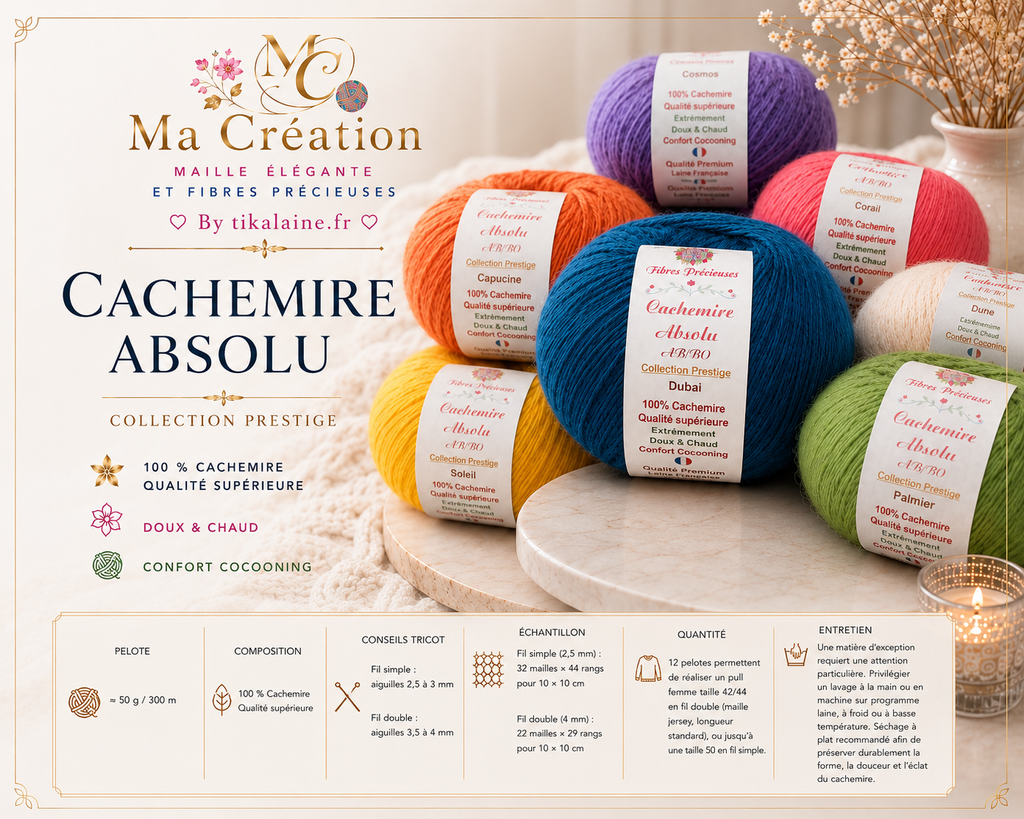 Cachemire Absolu : 100% cachemire