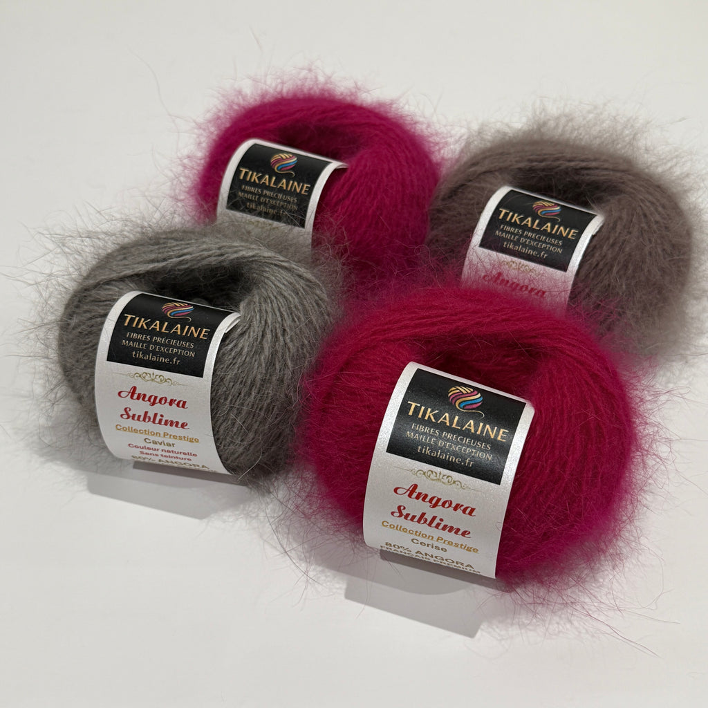 Angora Sublime : 80% Angora Français Premium & 20% Mérinos extrafin
