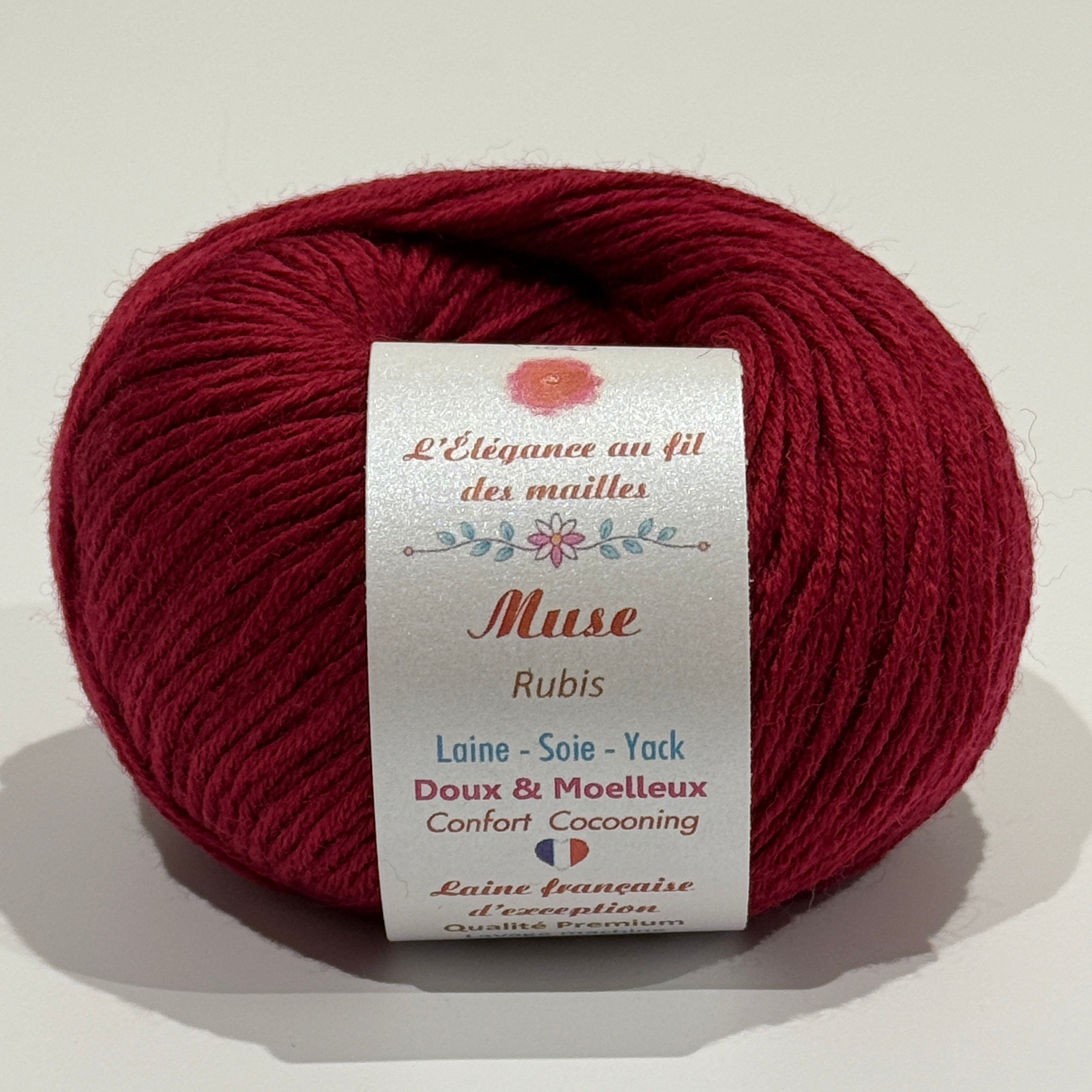 Muse : laine vierge extrafine, soie et yack