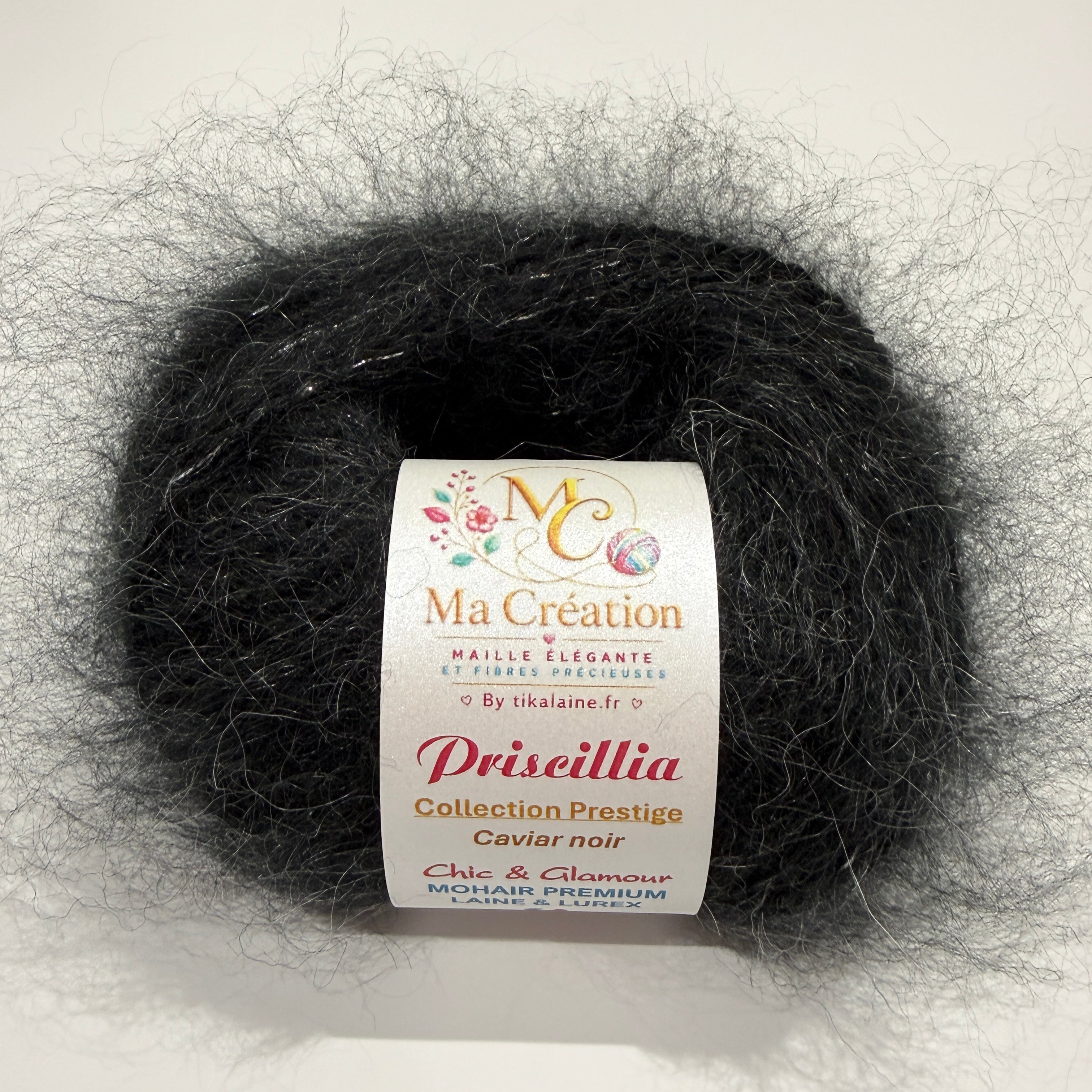 Priscillia : mohair, laine et lurex
