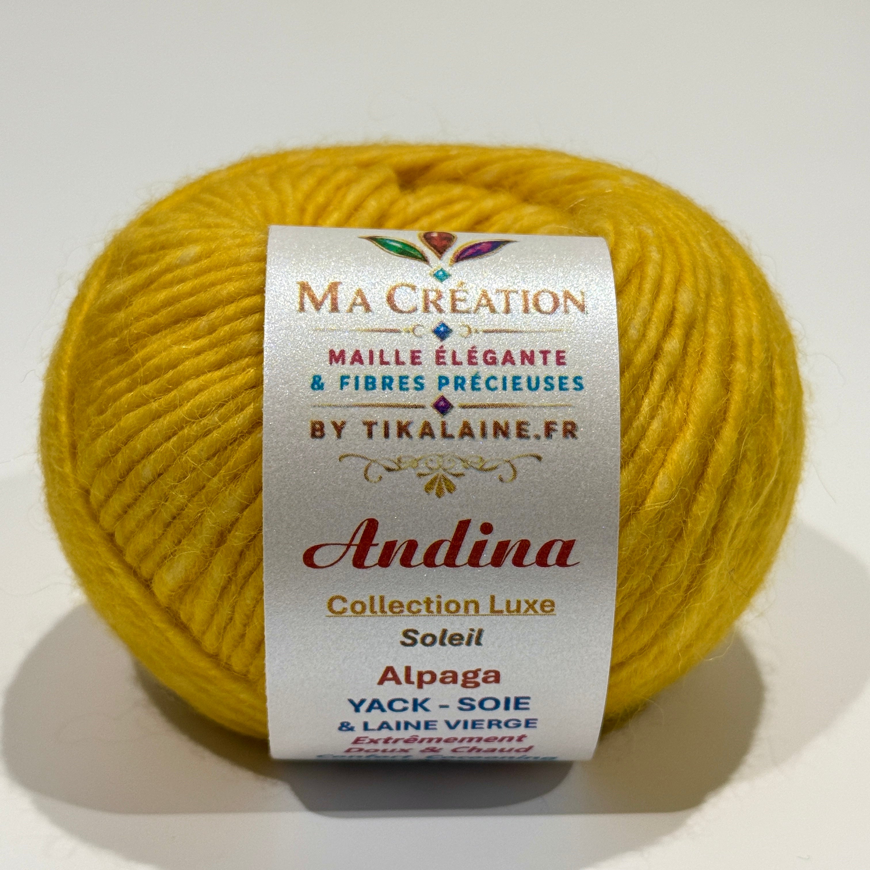 Andina : Alpaga, Yack, Soie et Laine vierge