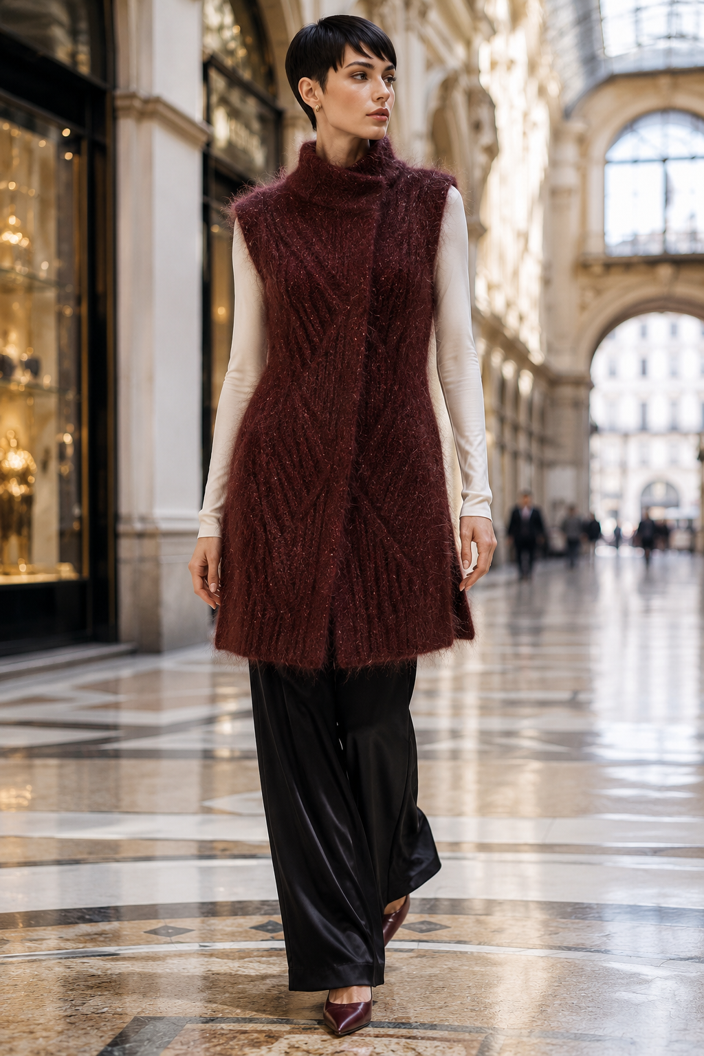 Priscillia : mohair, laine et lurex