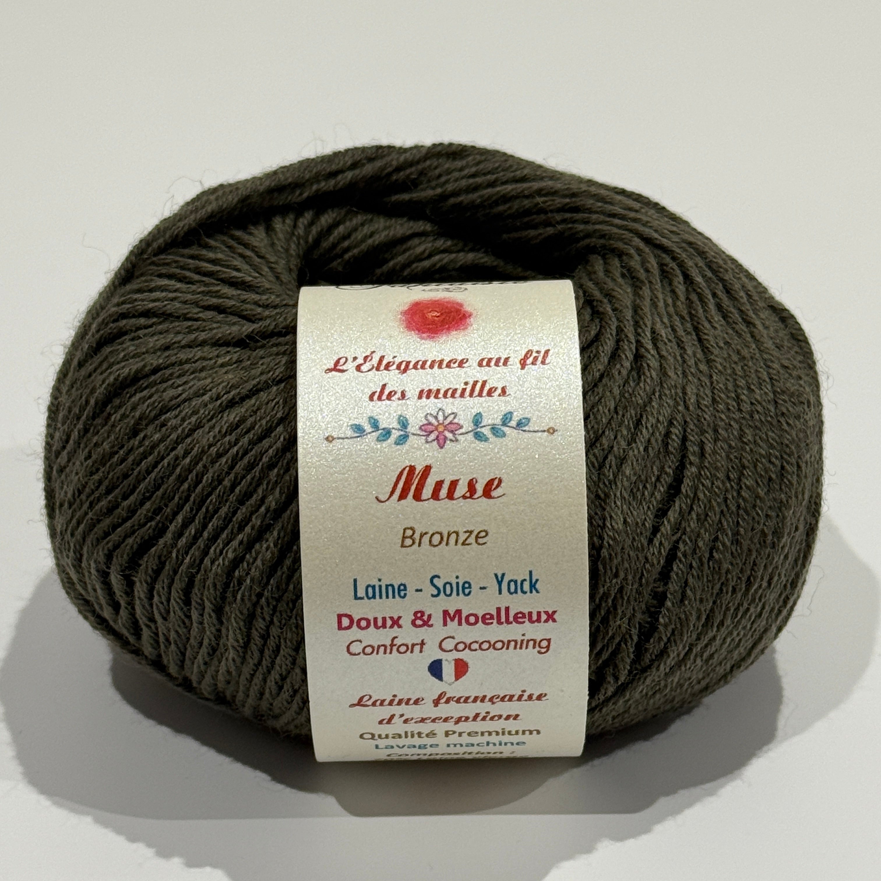 Muse : laine vierge extrafine, soie et yack